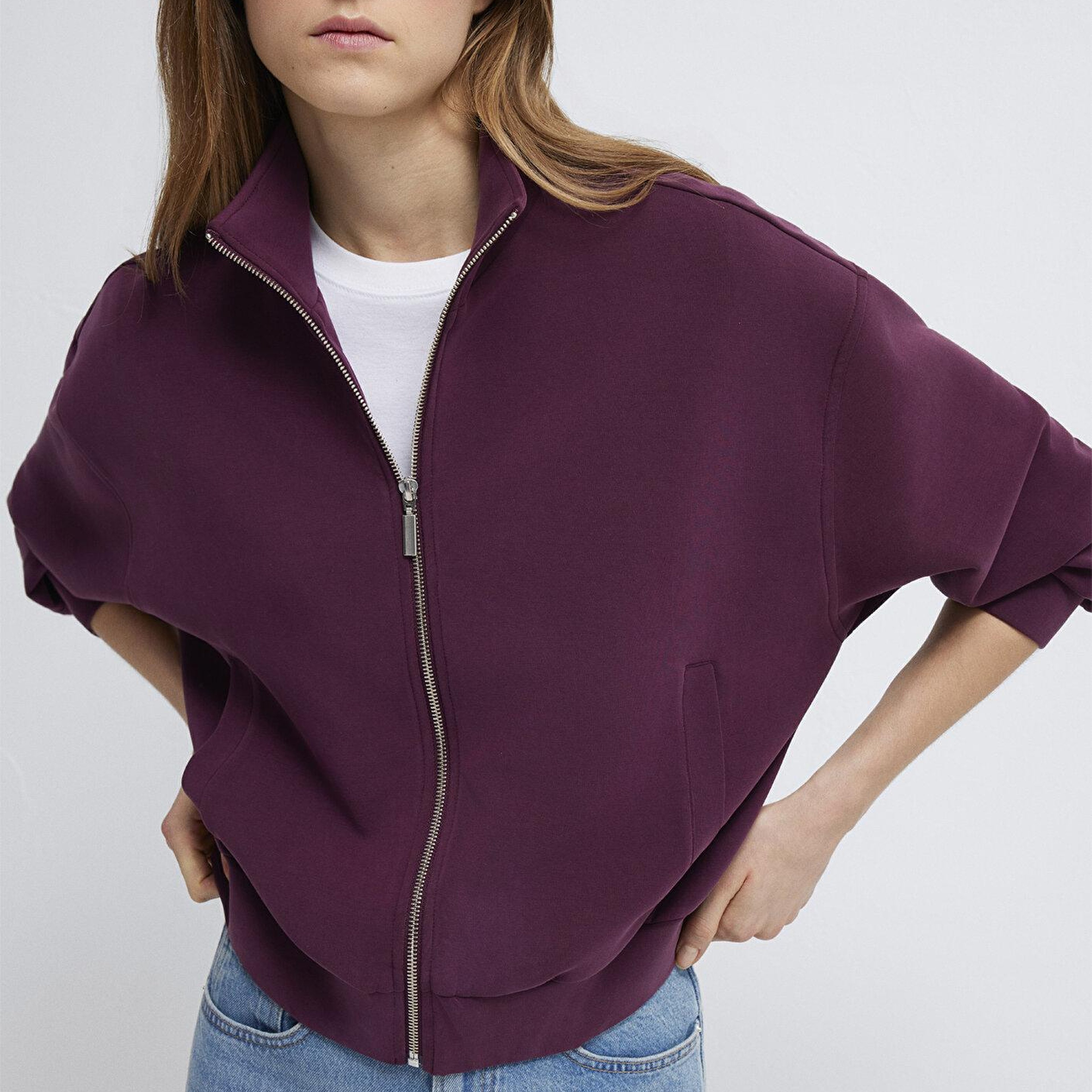 Mavi Bordo (TENCEL™) Modal Karışımlı Sweatshirt 1S10059-70434