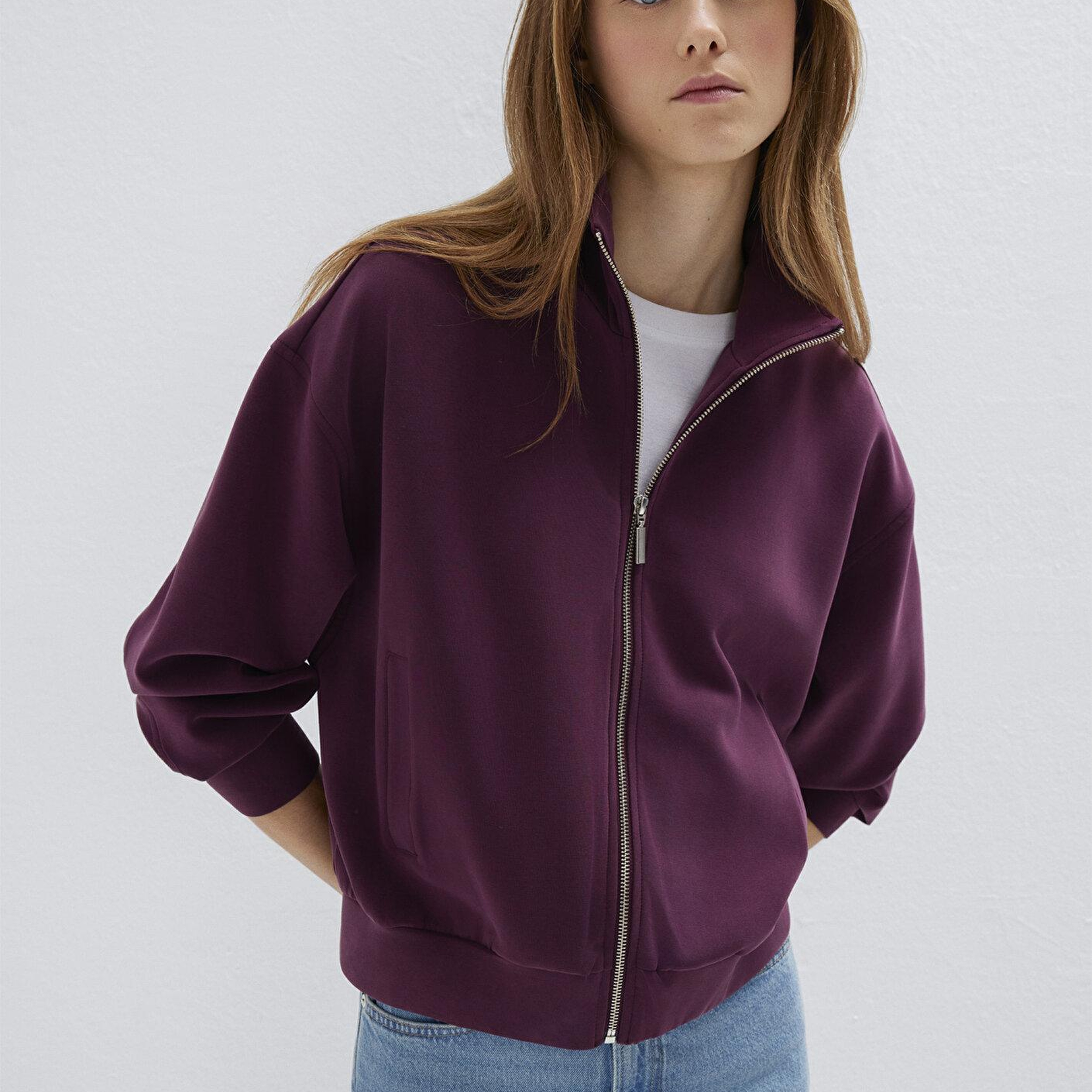 Mavi Bordo (TENCEL™) Modal Karışımlı Sweatshirt 1S10059-70434
