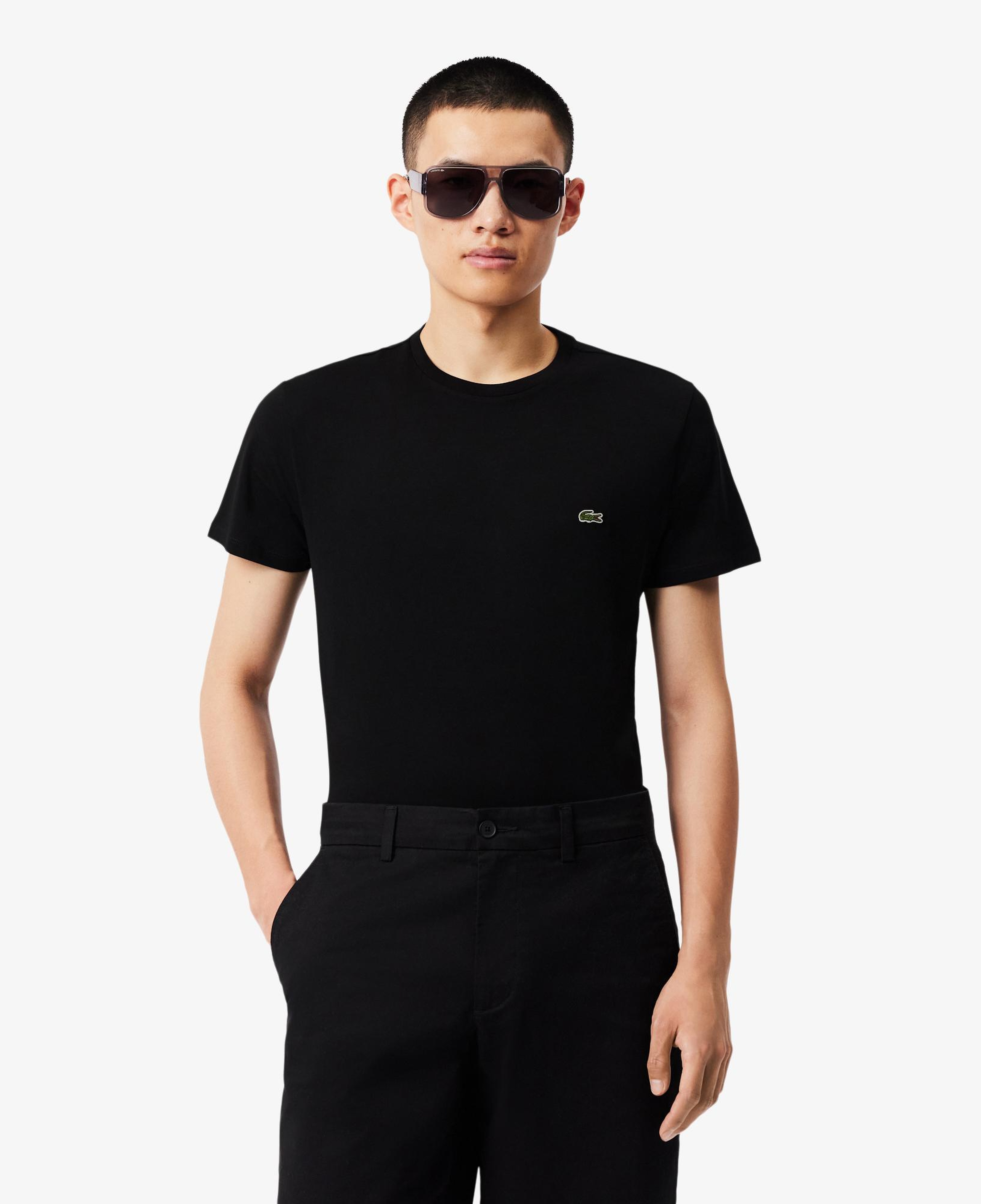 Erkek Regular Fit Bisiklet Yaka Siyah T-Shirt