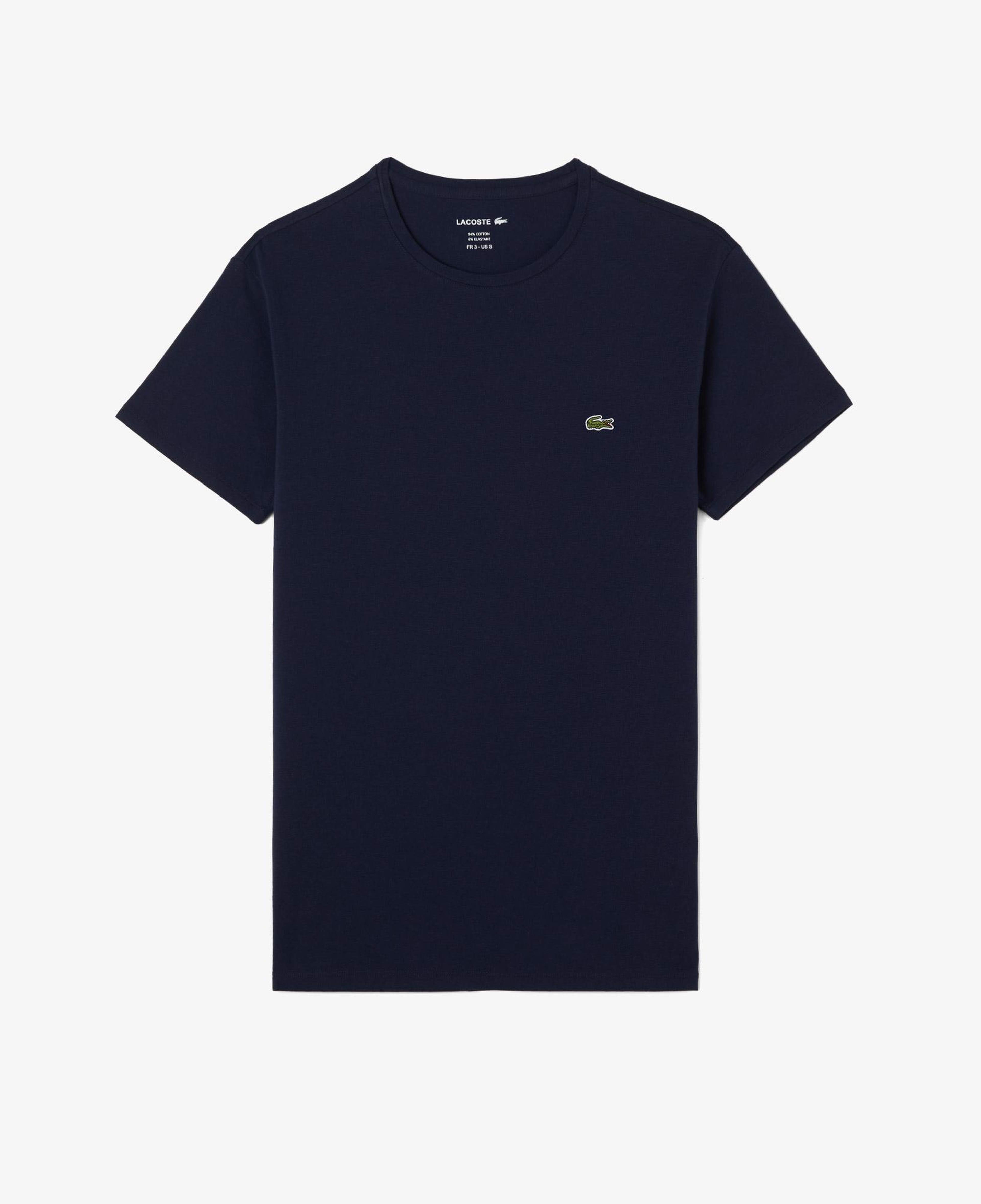 Erkek Slim Fit Bisiklet Yaka Lacivert T-Shirt