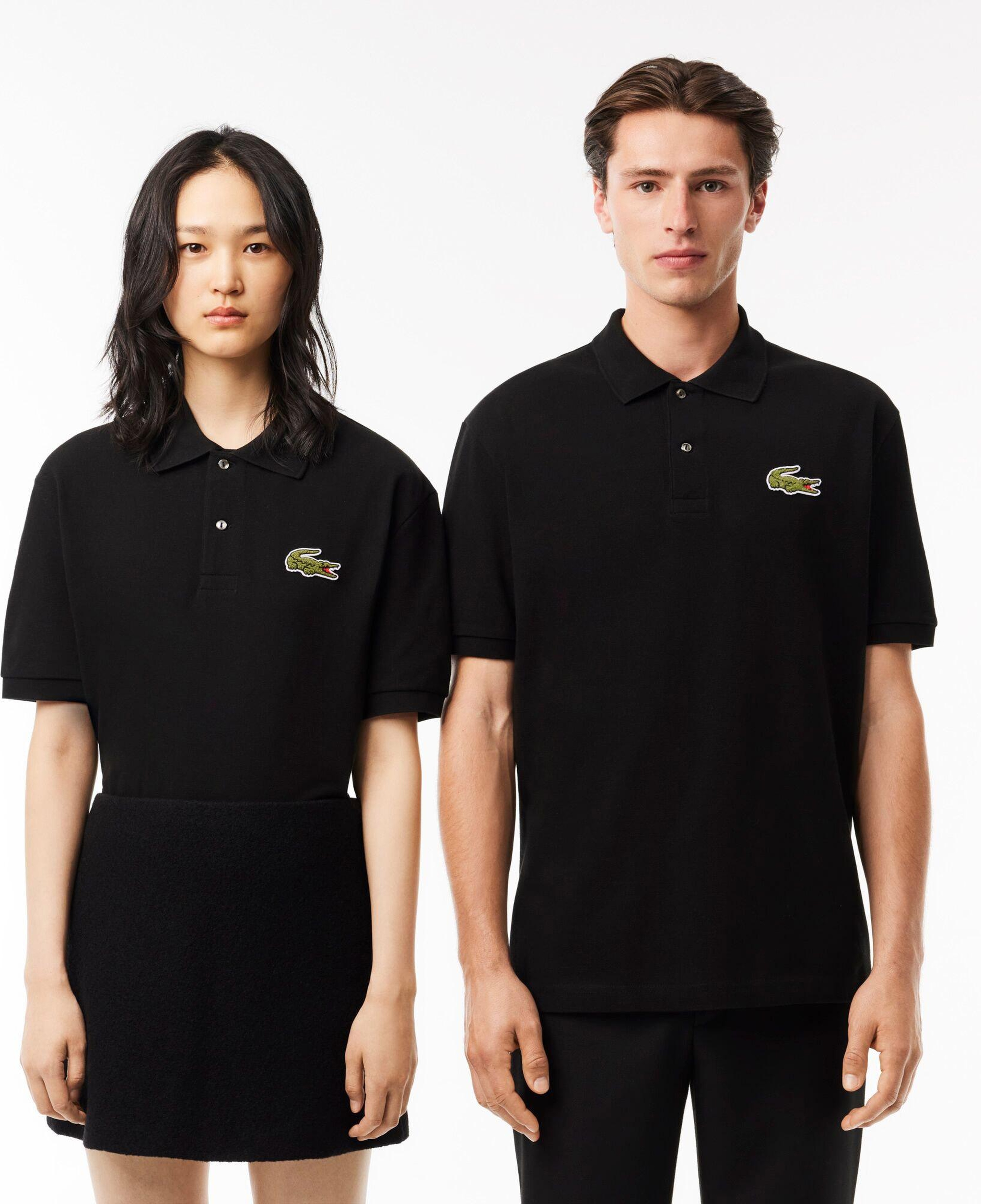 Lacoste Chemise Bord-Cotes Erkek Siyah Polo T-Shirt