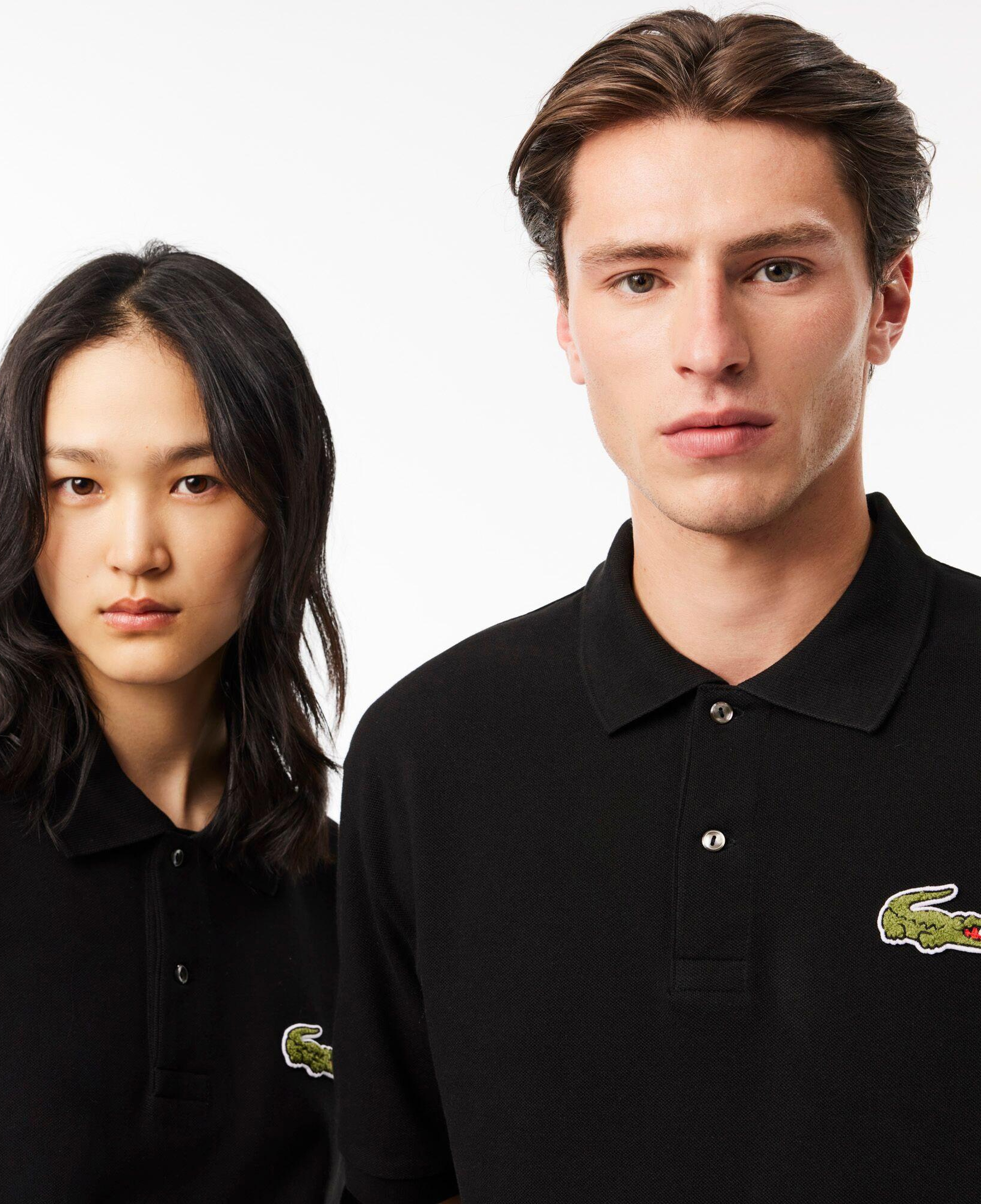 Lacoste Chemise Bord-Cotes Erkek Siyah Polo T-Shirt