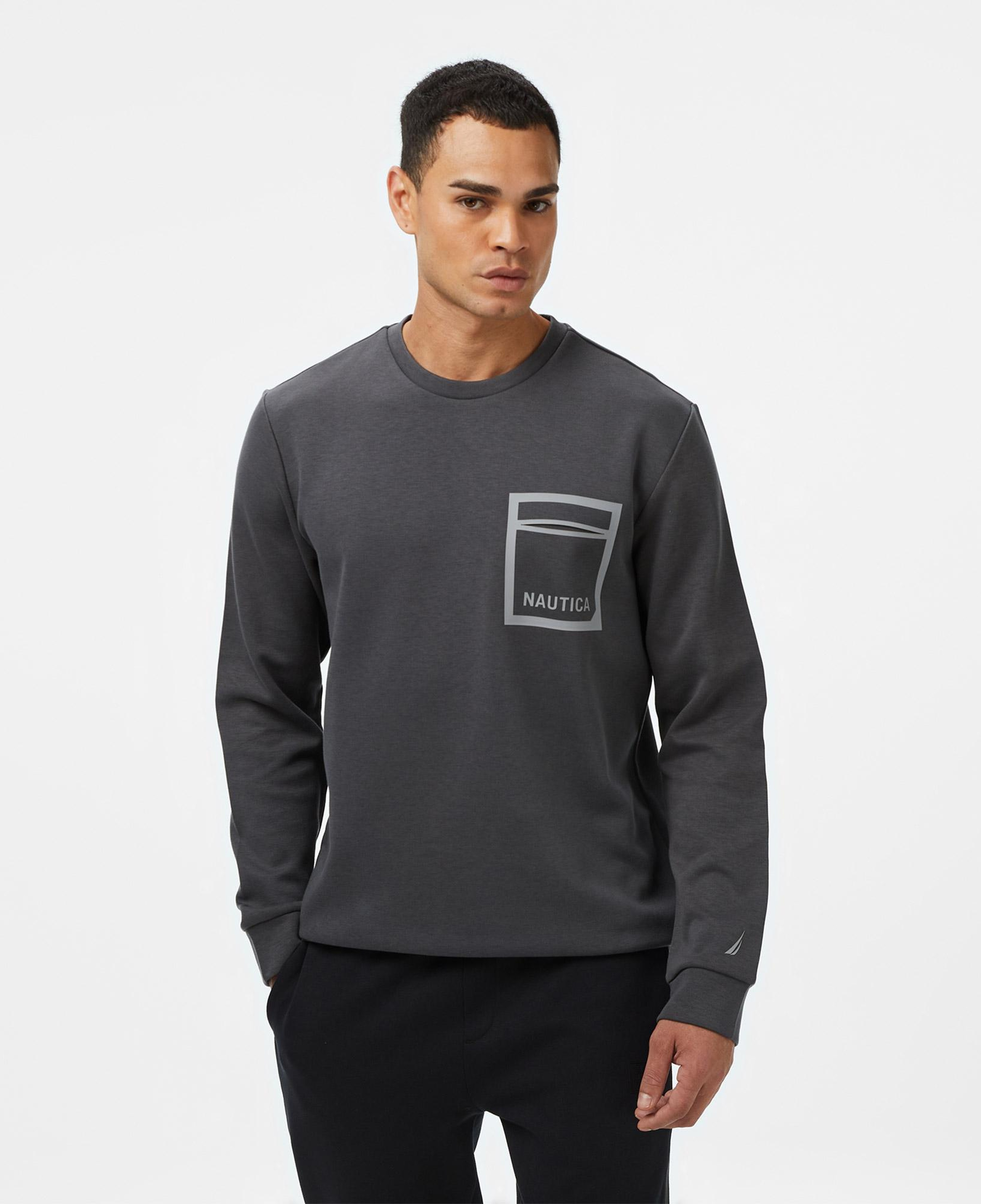 Nautica Classic Fit Erkek Gri Sweatshirt