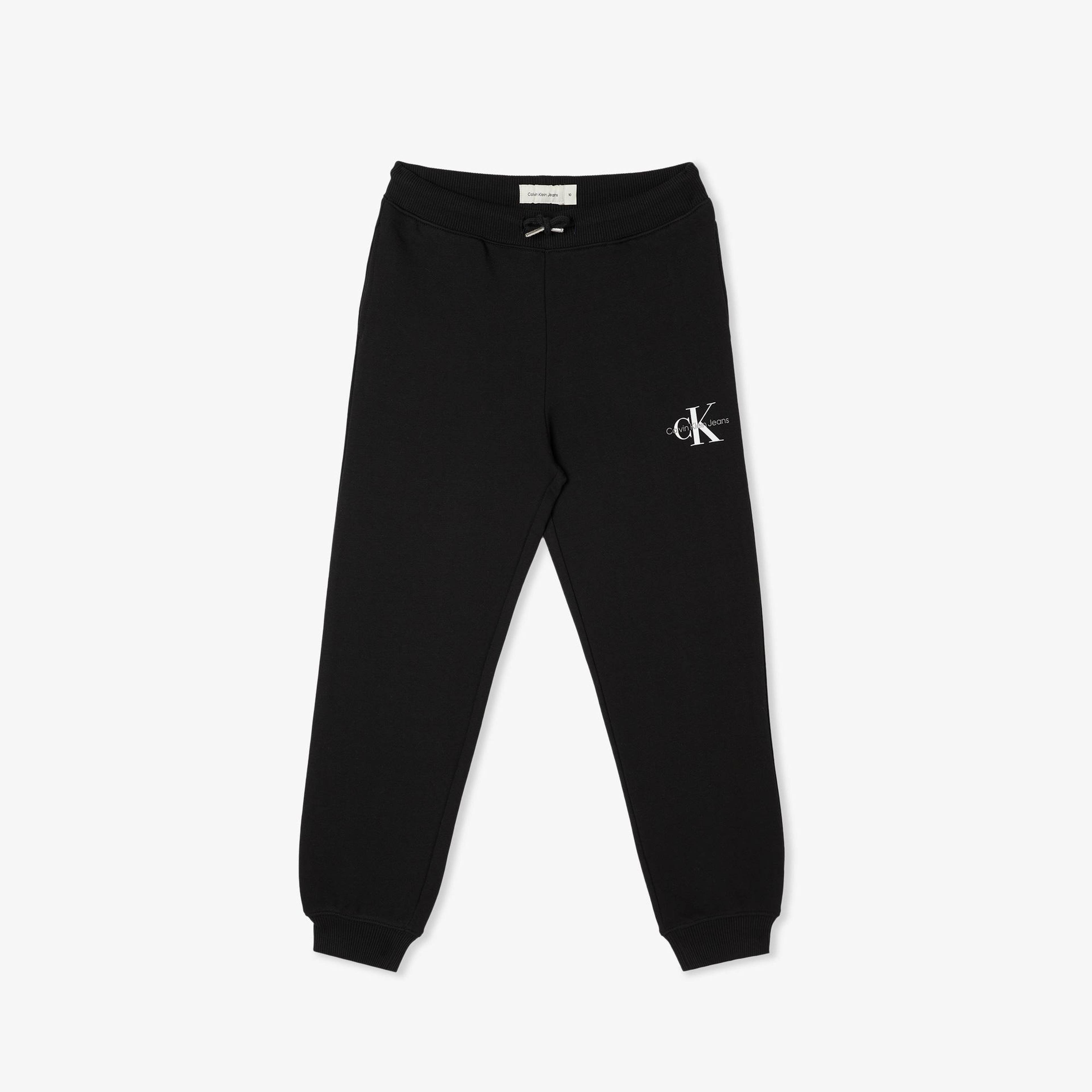 Calvin Klein Jeans Monogram Logo Çocuk Siyah Eşofman Altı