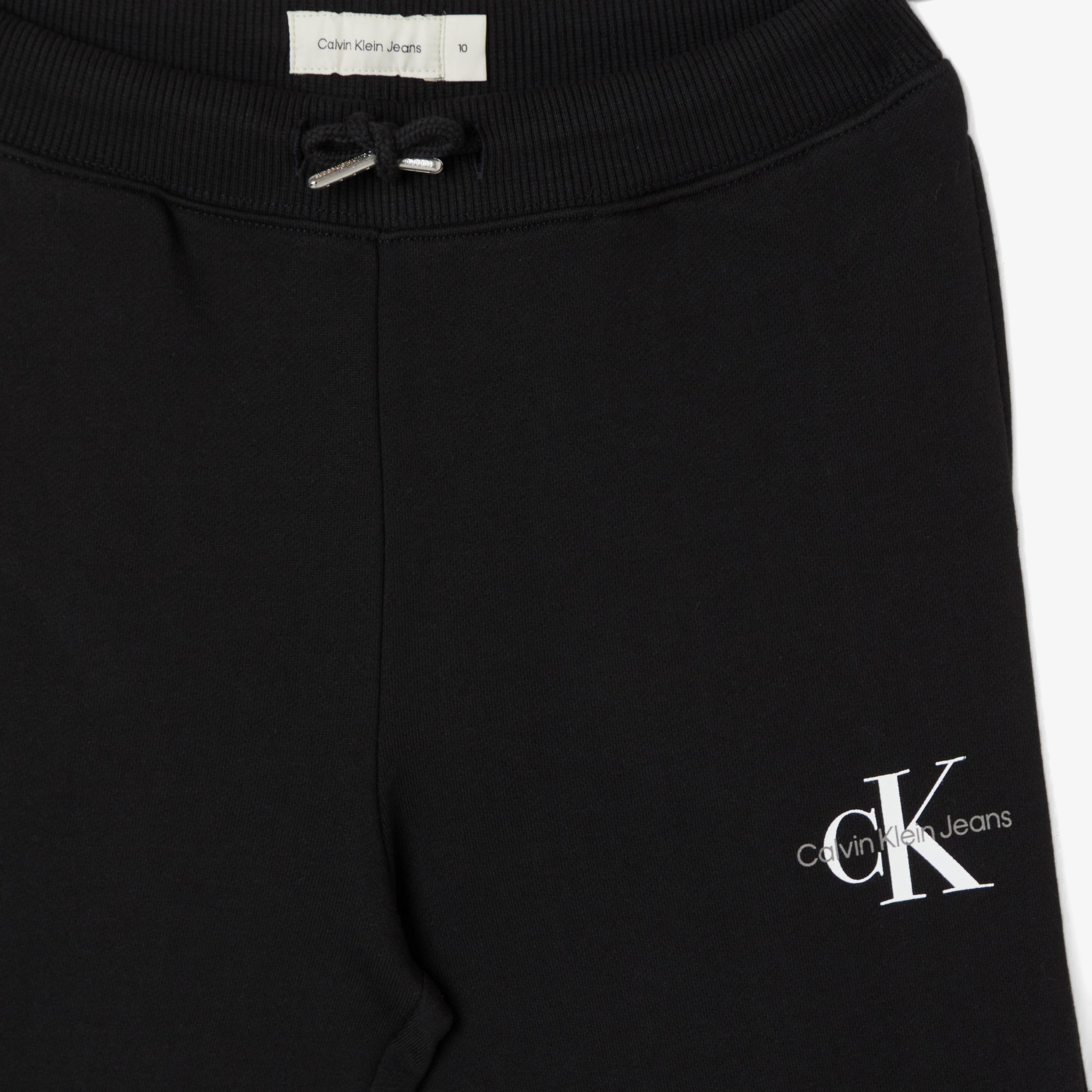 Calvin Klein Jeans Monogram Logo Çocuk Siyah Eşofman Altı