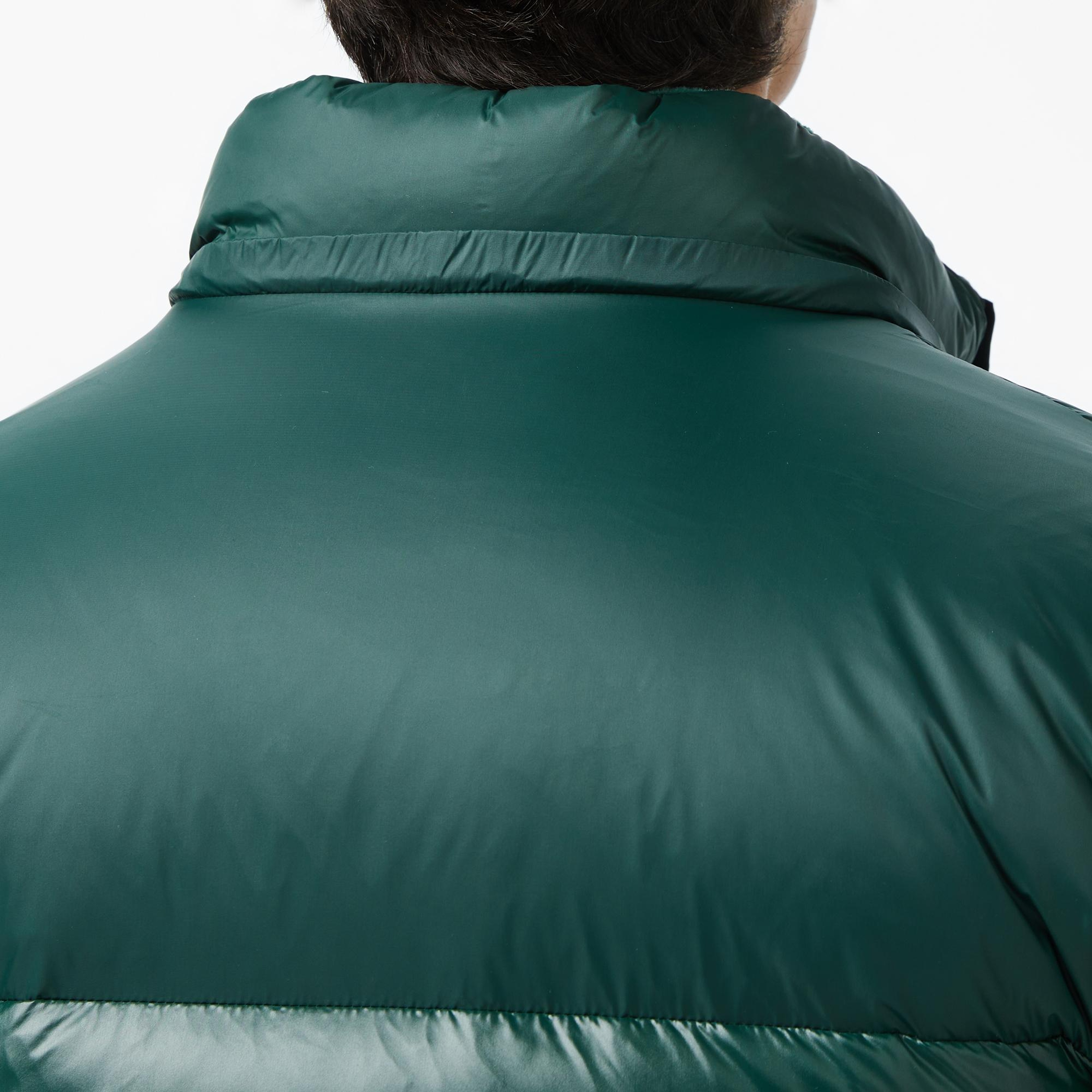 Lacoste Erkek Relaxed Fit Kapüşonlu Koyu Yeşil Mont