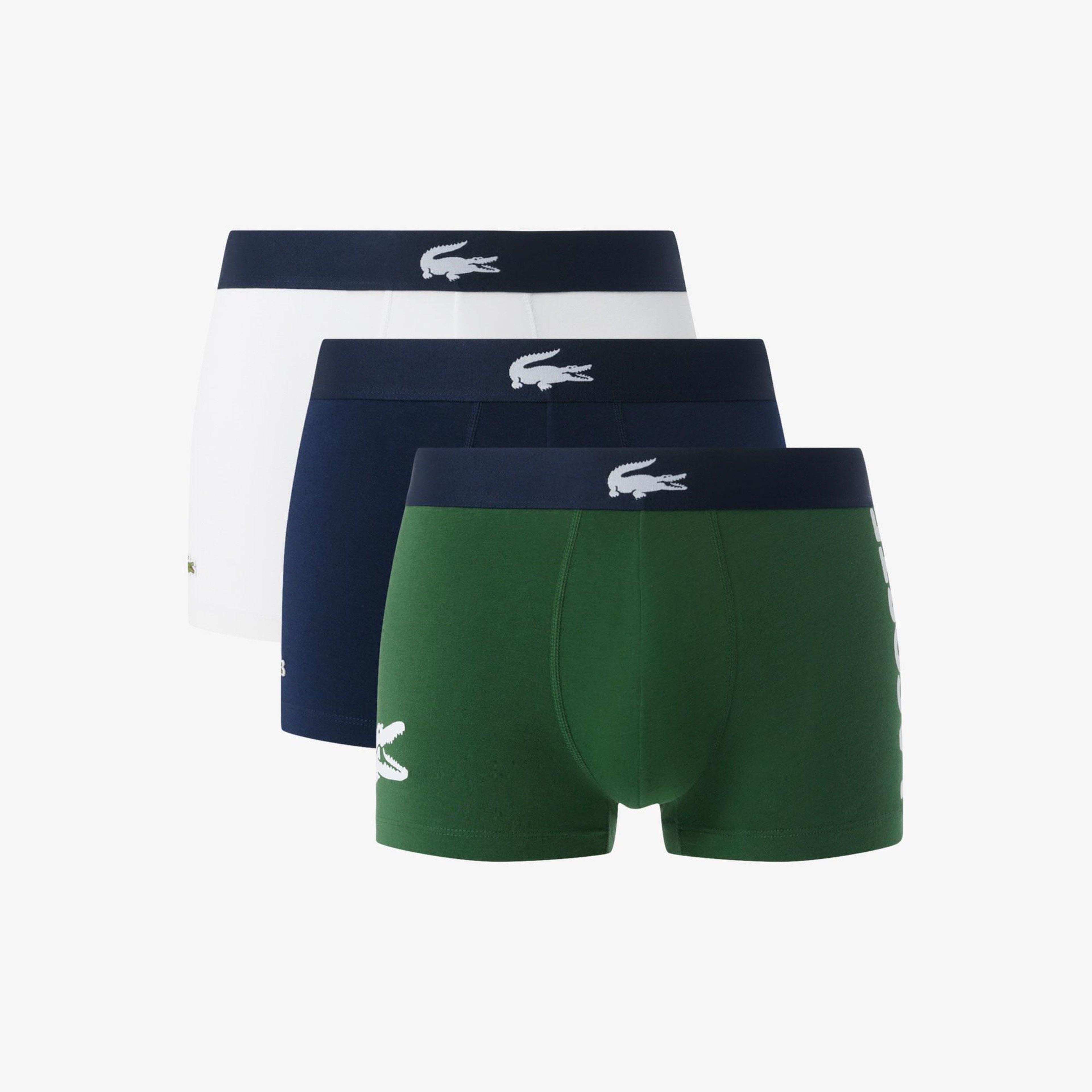 Erkek Baskılı 3'lü Renkli Boxer