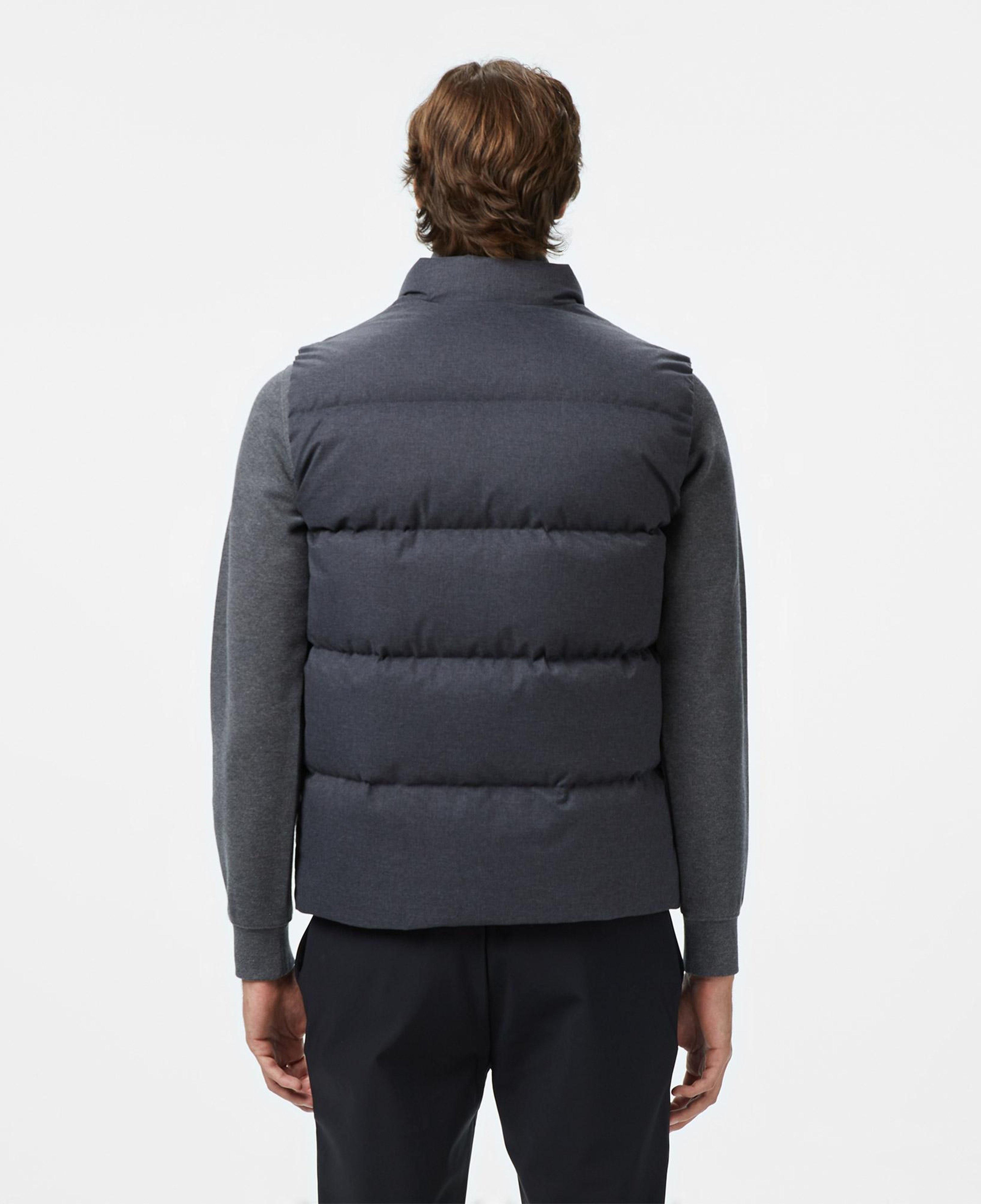 Lacoste Erkek Relaxed Fit Dik Yaka Koyu Gri Yelek