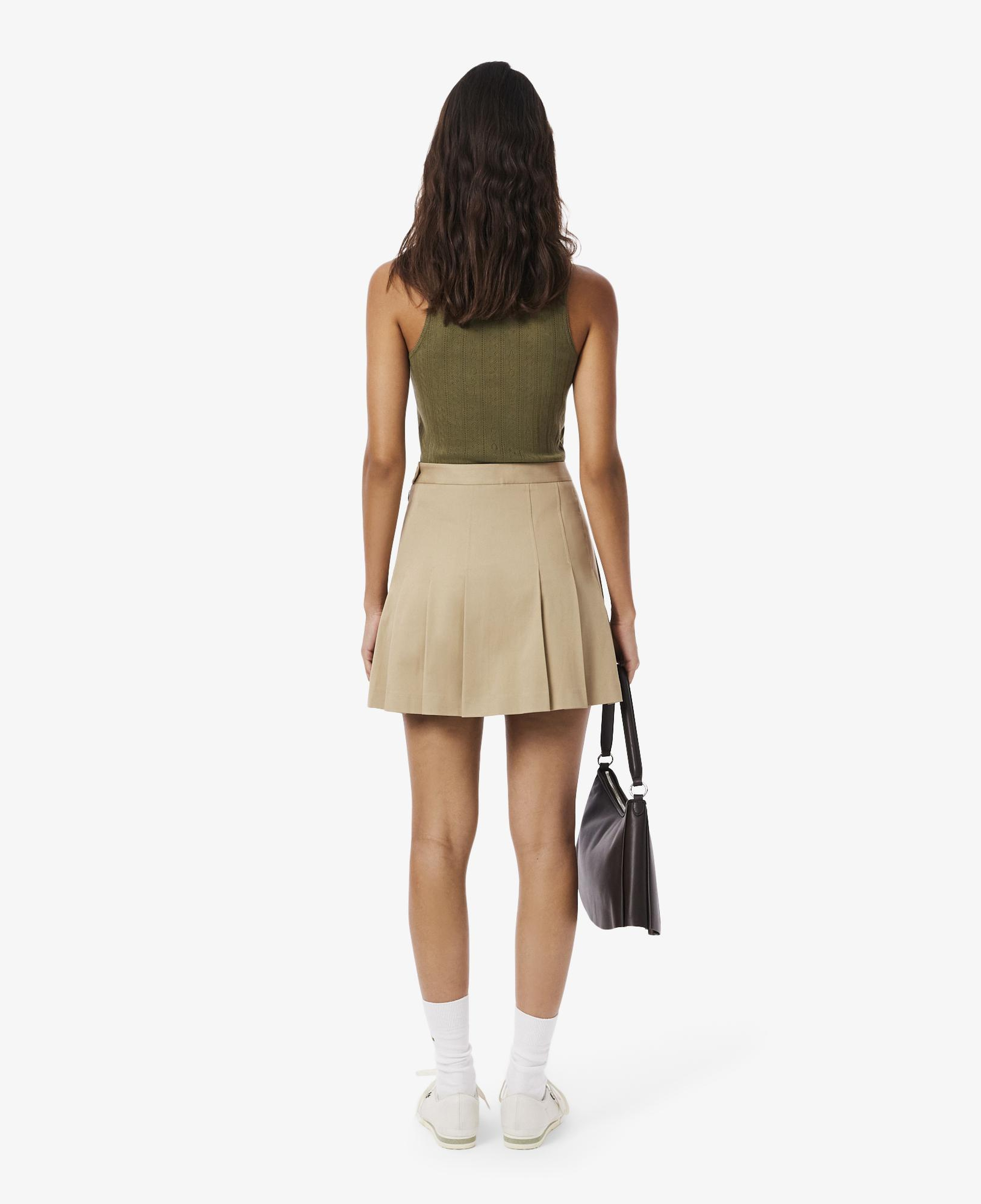 Kadın Flare Fit Bej Etek