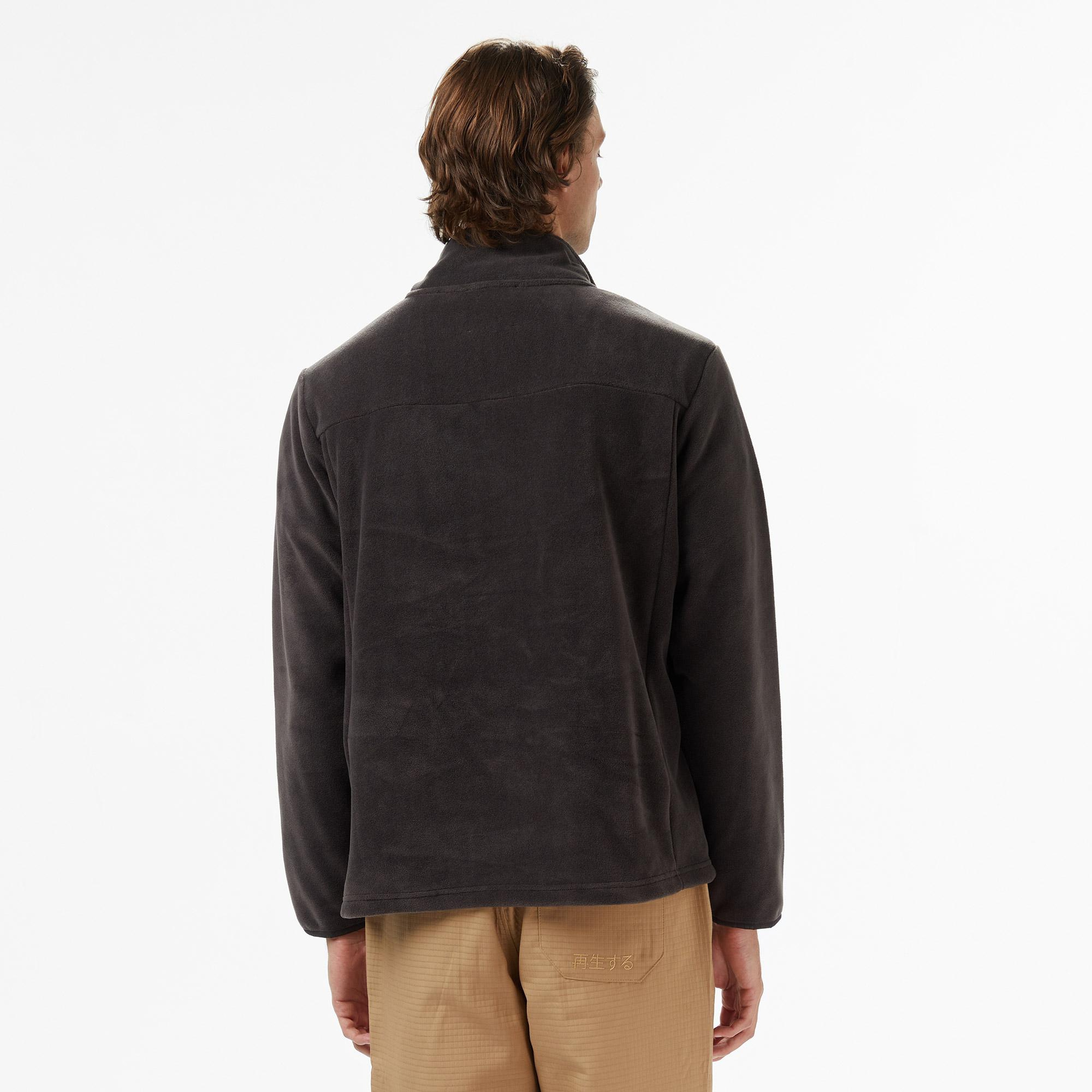 UNITED4 Erkek Gri Half Zip Sweatshirt