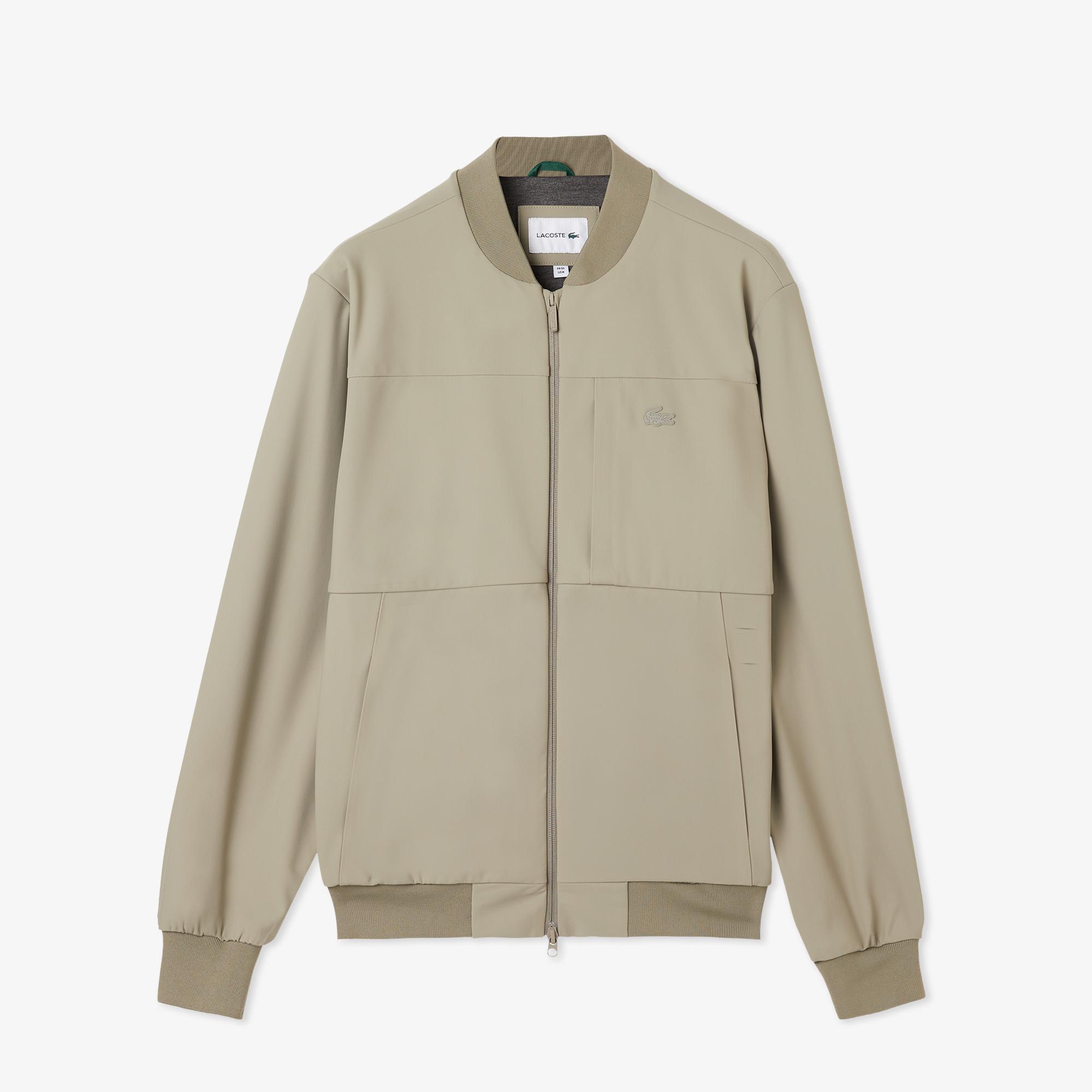 Lacoste Erkek Hakim Yaka Açık Kahverengi Bomber Ceket