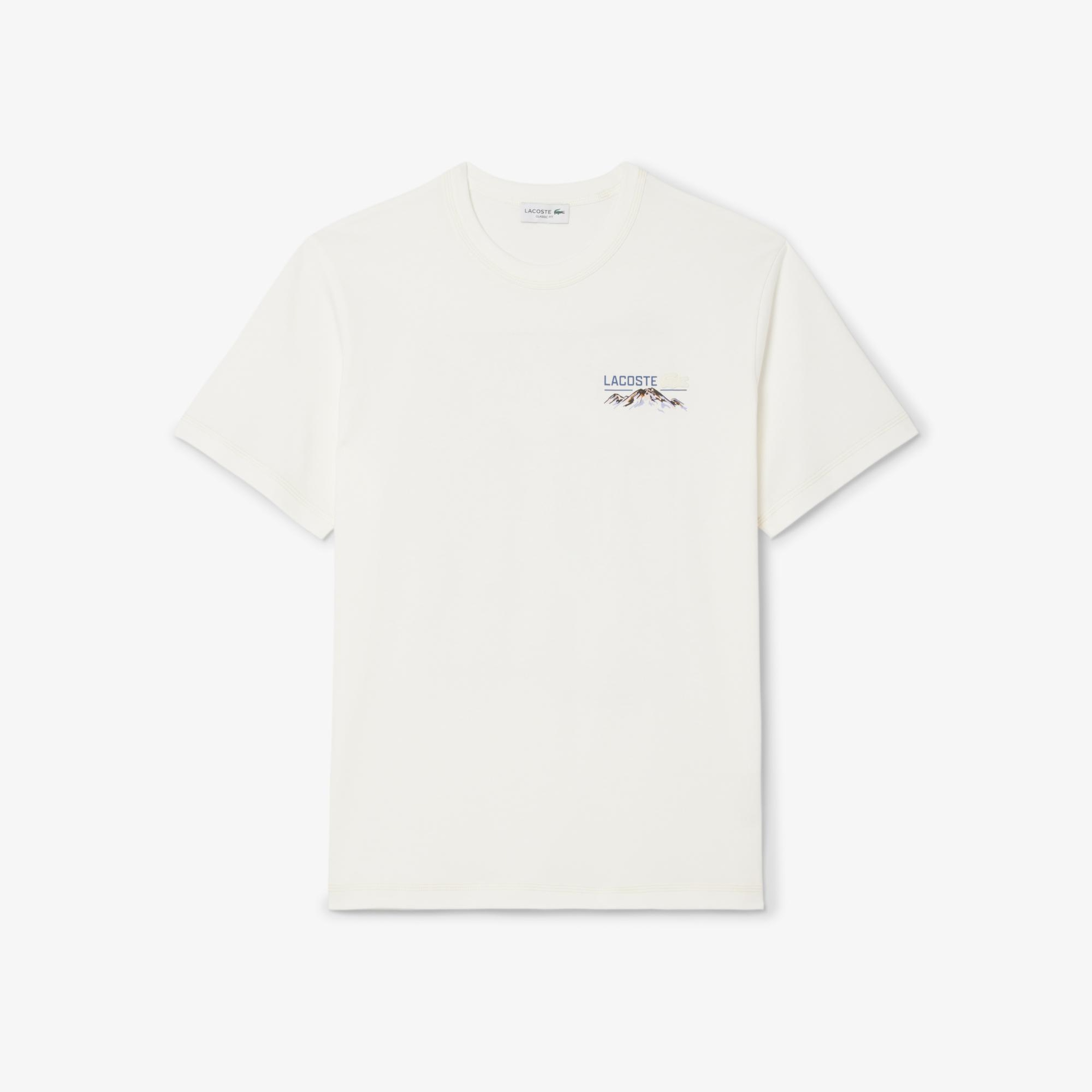 Erkek Classic Fit Bisiklet Yaka Beyaz T-Shirt