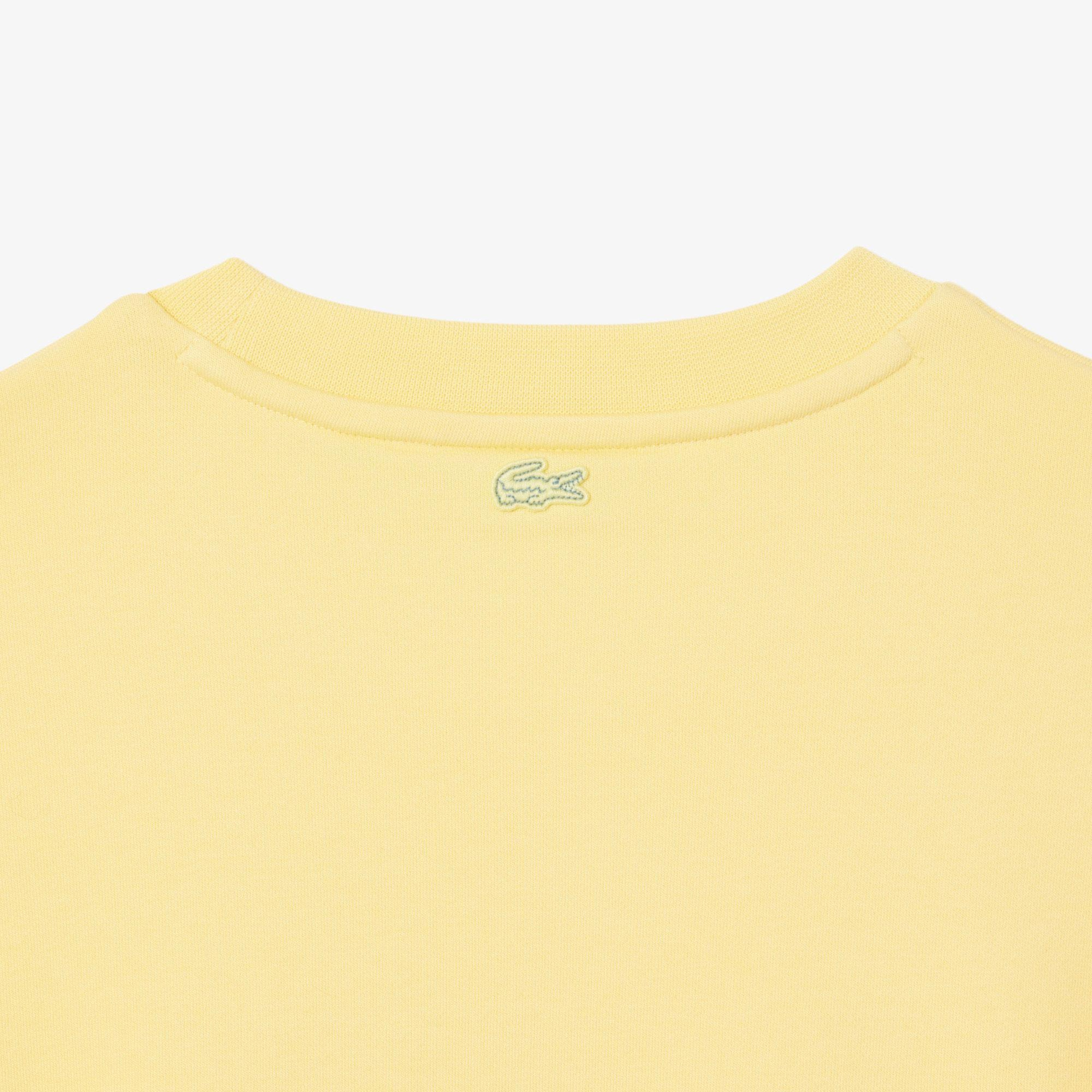 Lacoste Oversized Fit Pleated Kadın Sarı Eşofman Üstü