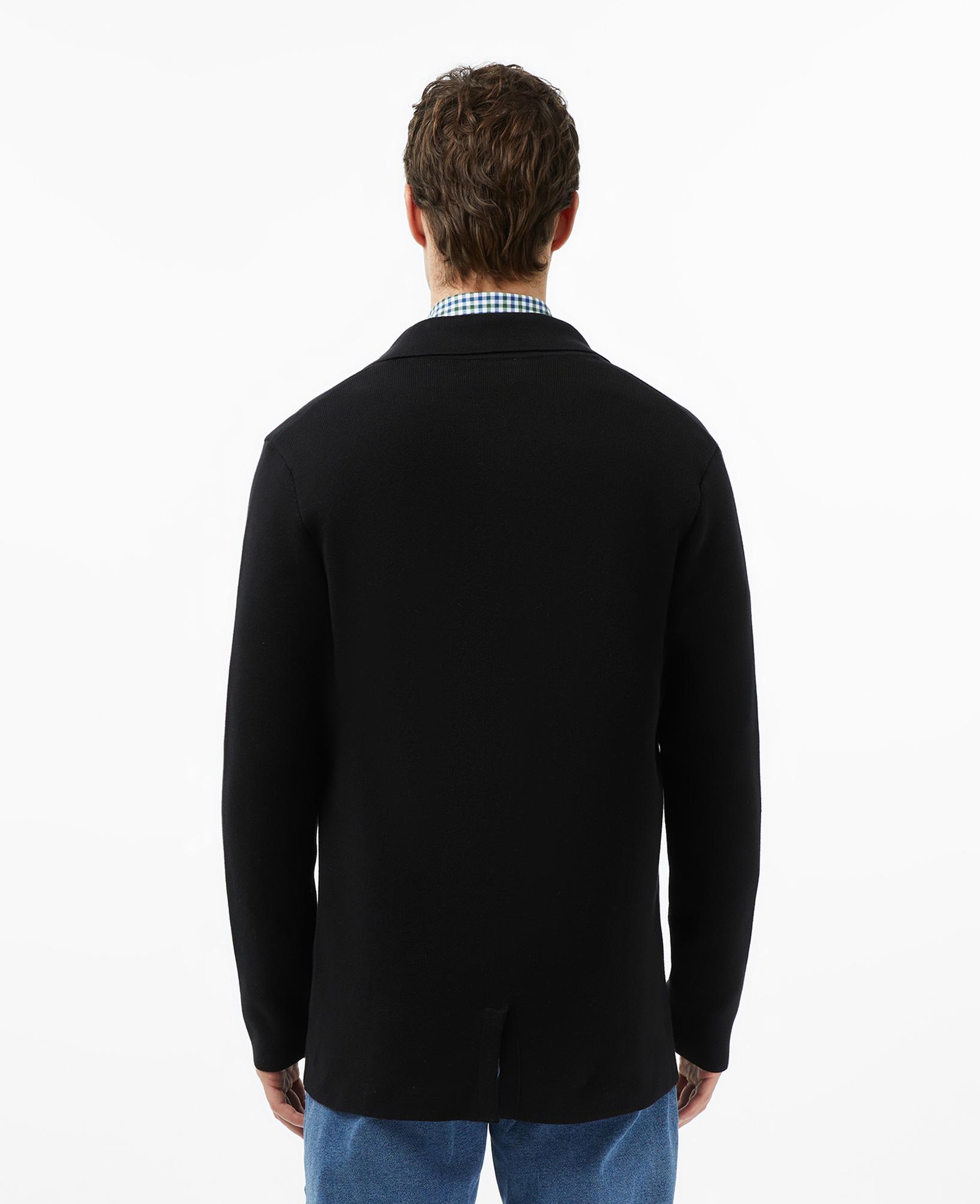 Lacoste Erkek Classic Fit V Yaka Siyah Kazak