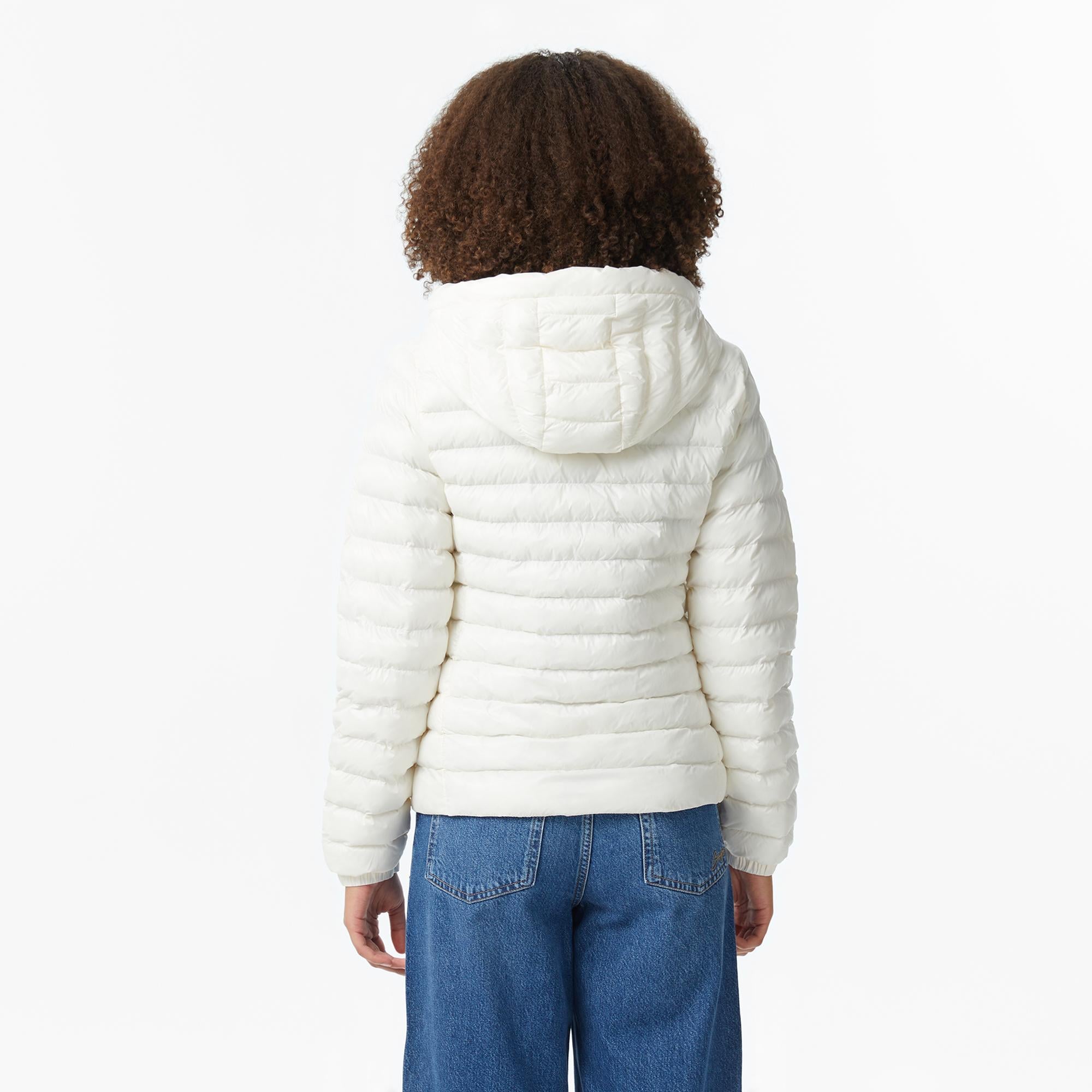 Tommy Hilfiger Padded Slim Kadın Puffer Beyaz Mont