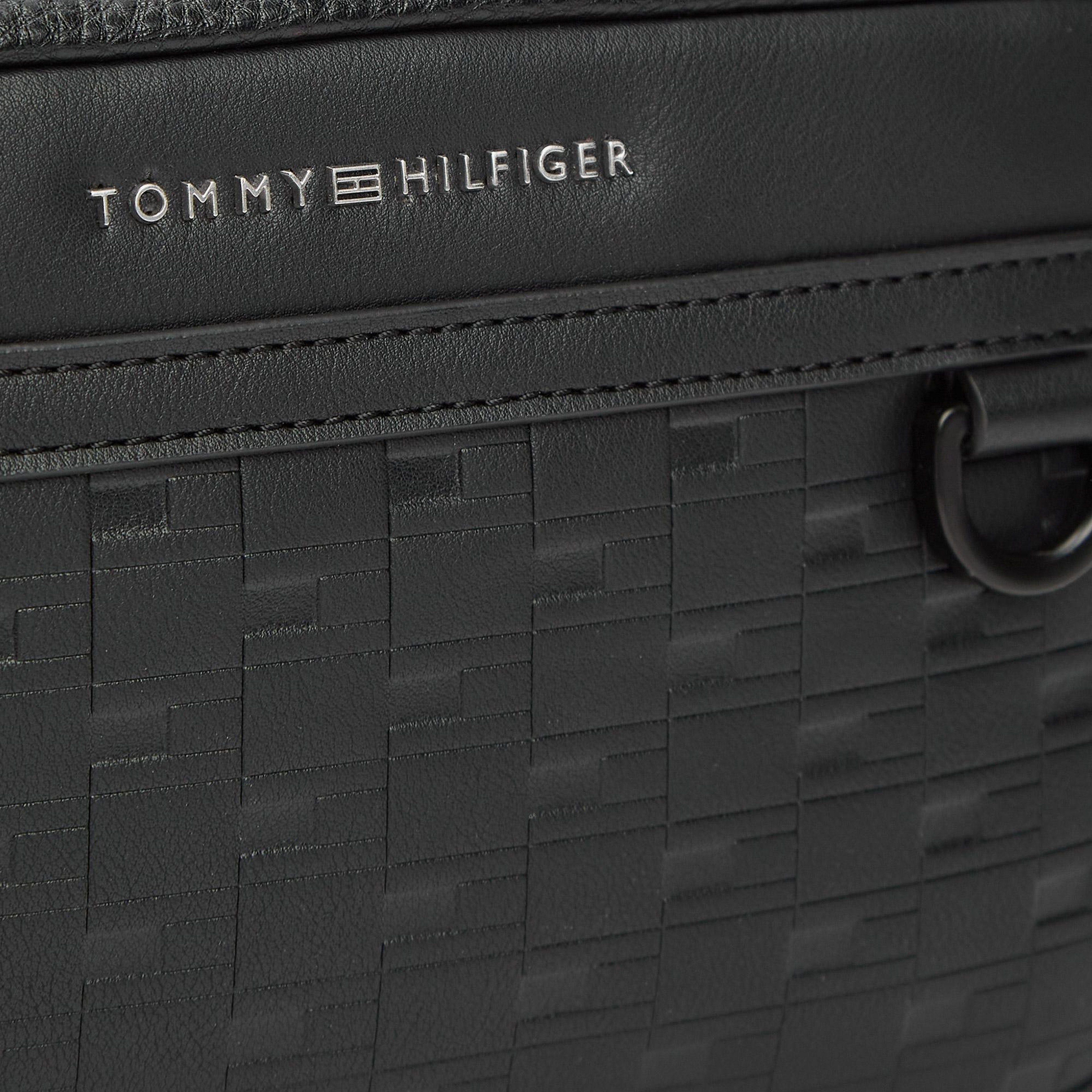 Tommy Hilfiger Modern Monogram Erkek Siyah El Çantası