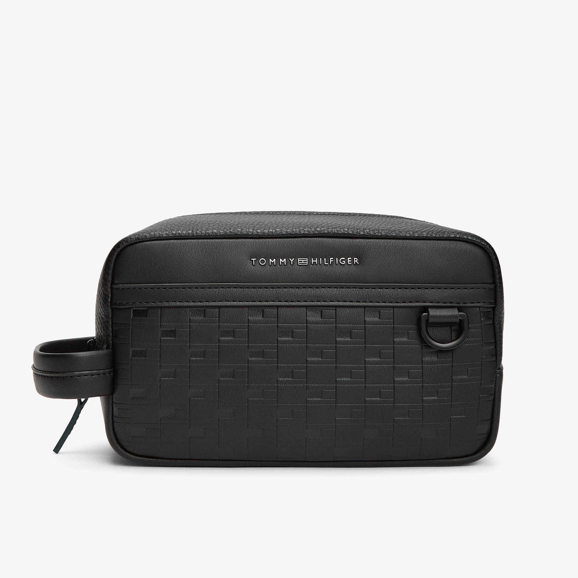 Tommy Hilfiger Modern Monogram Erkek Siyah El Çantası