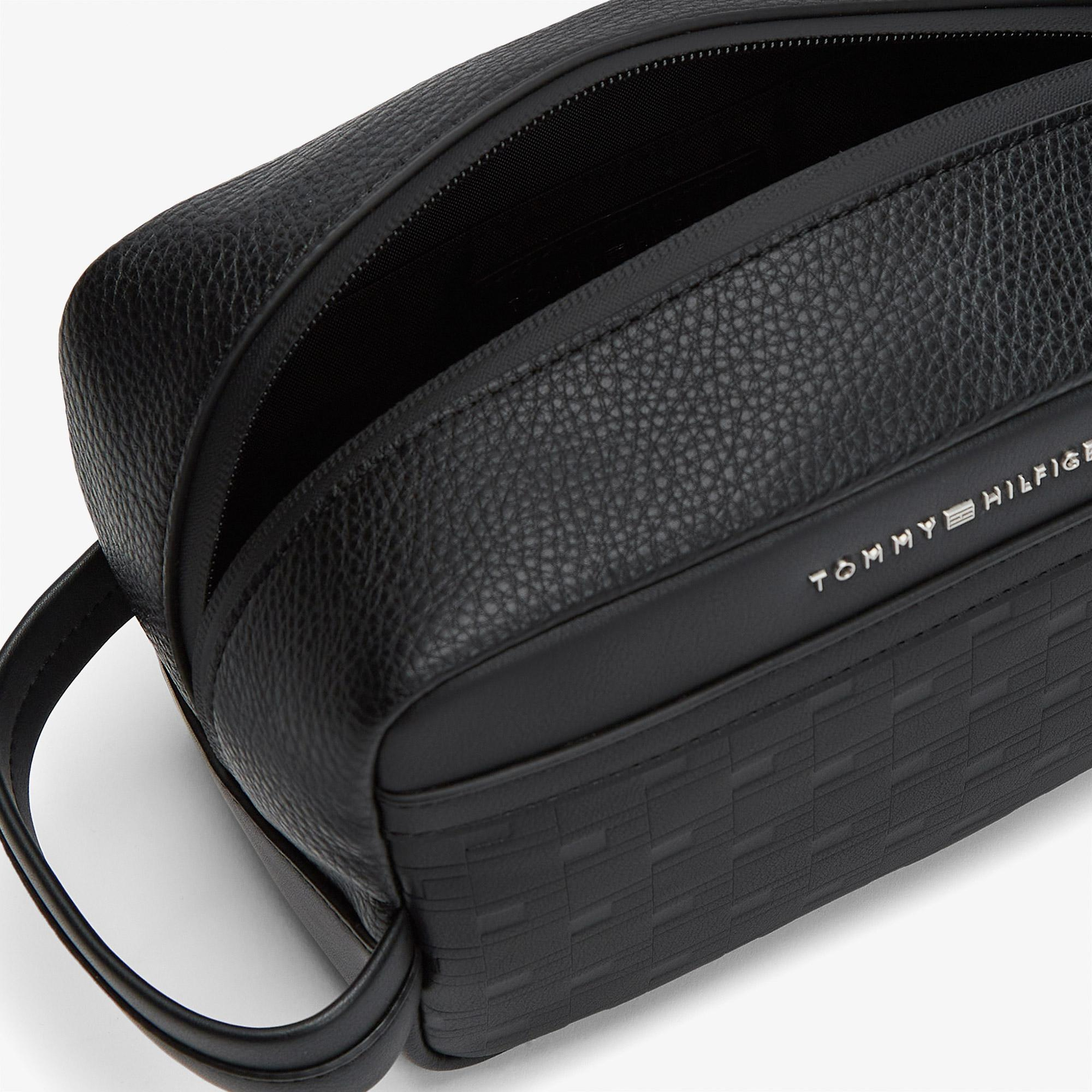 Tommy Hilfiger Modern Monogram Erkek Siyah El Çantası