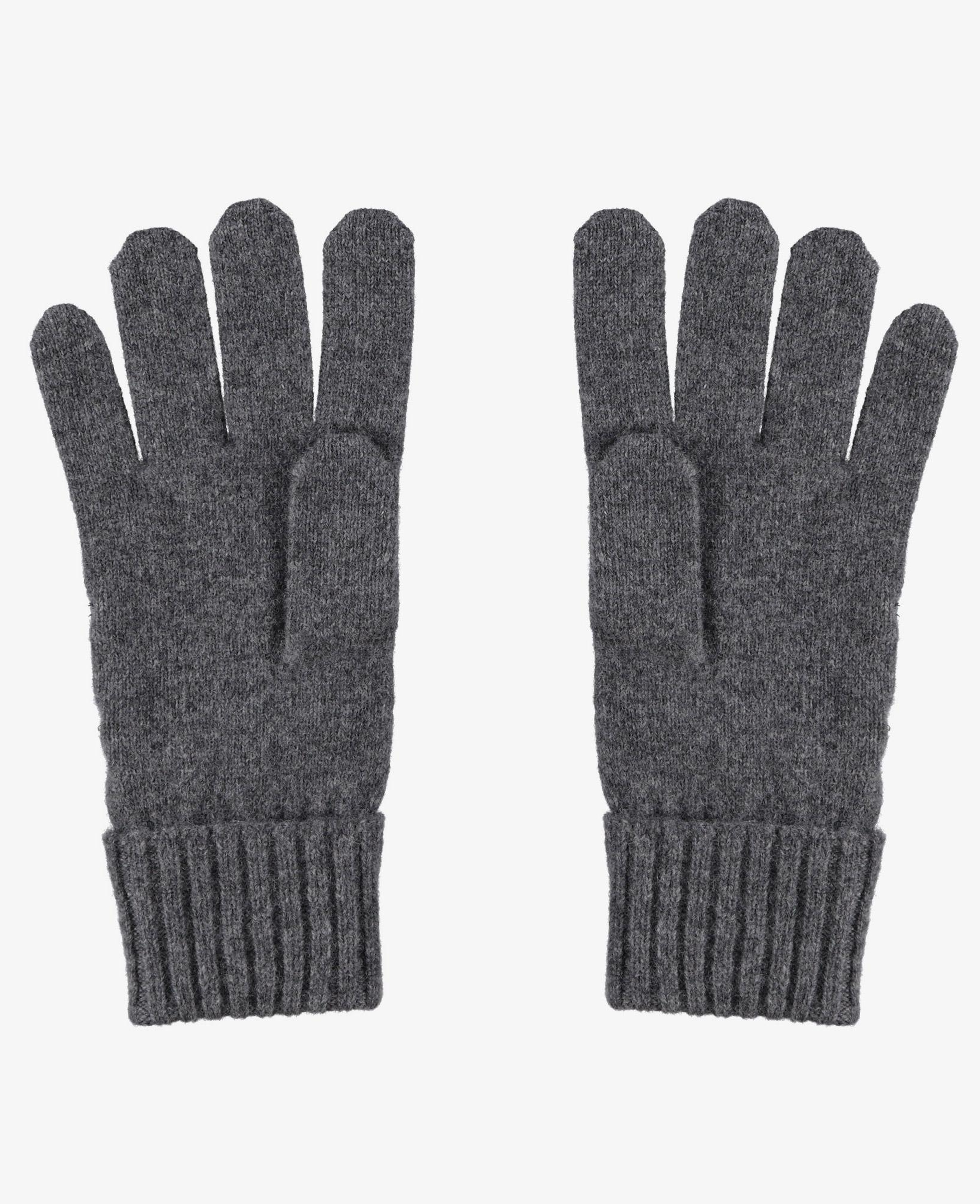 Unisex Renk Bloklu Koyu Gri Eldiven