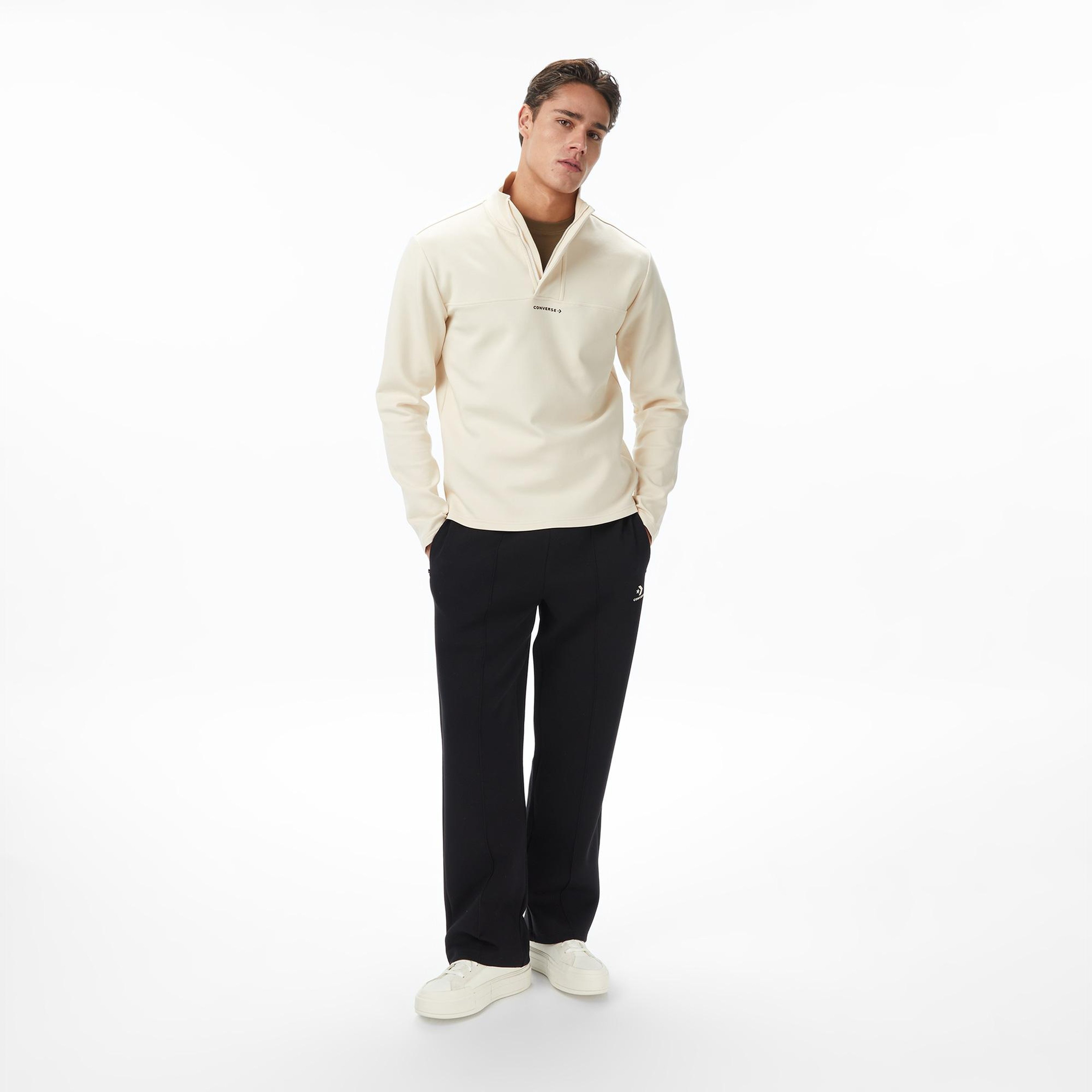 Converse Erkek Krem Sweatshirt
