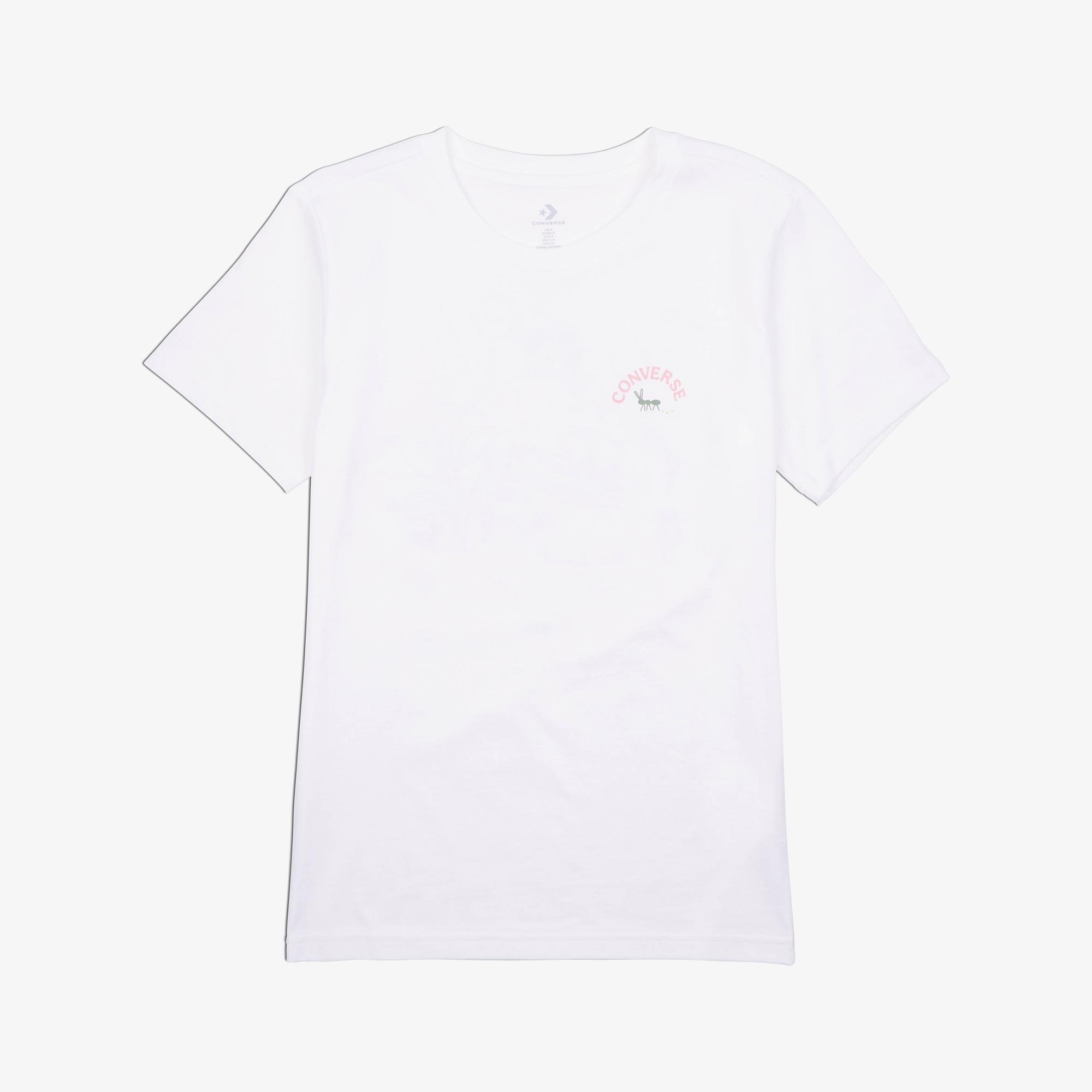 Converse Flower Garden Kadın Beyaz T-Shirt