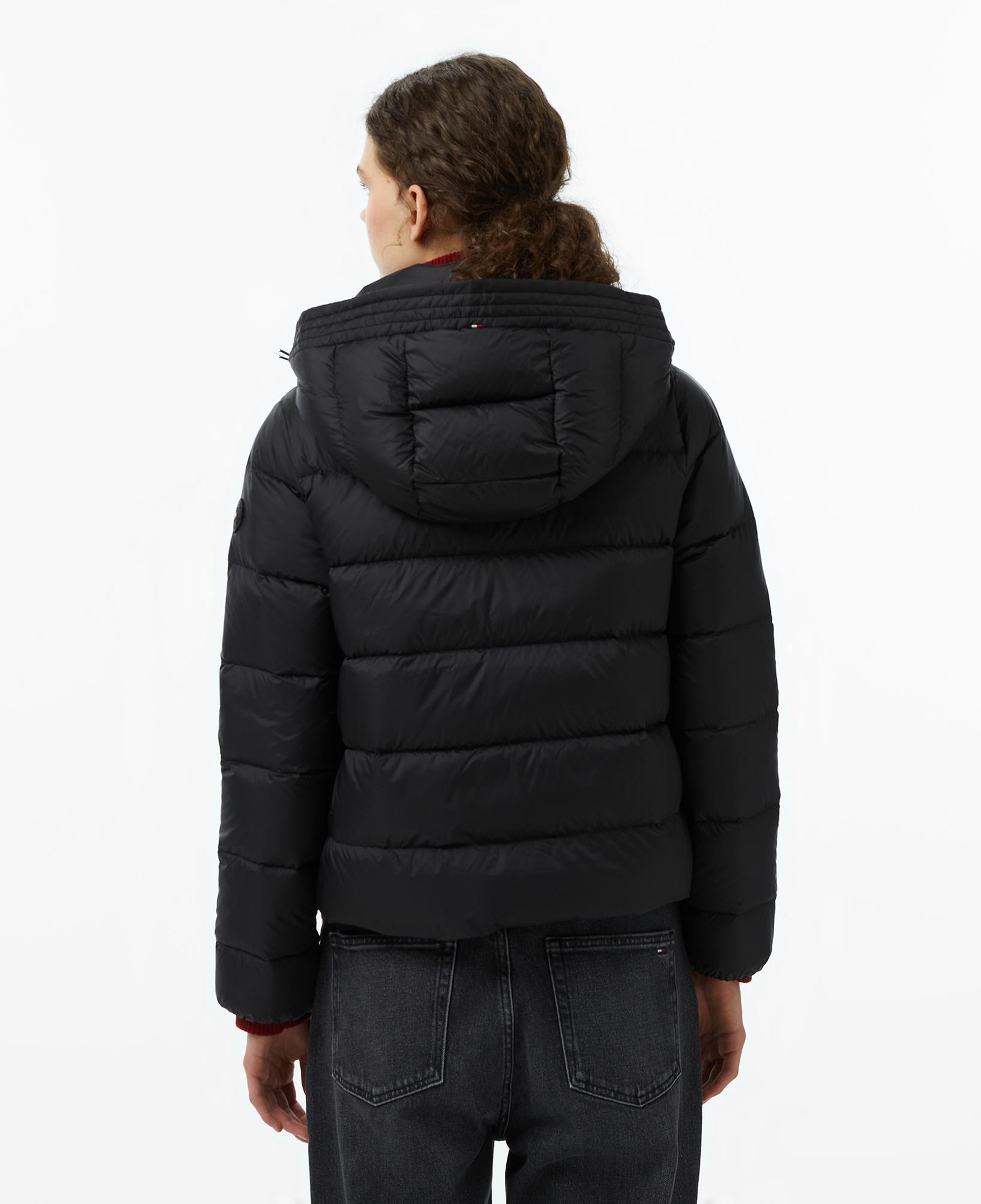 Tommy Hilfiger Down Casual Kadın Puffer Siyah Mont