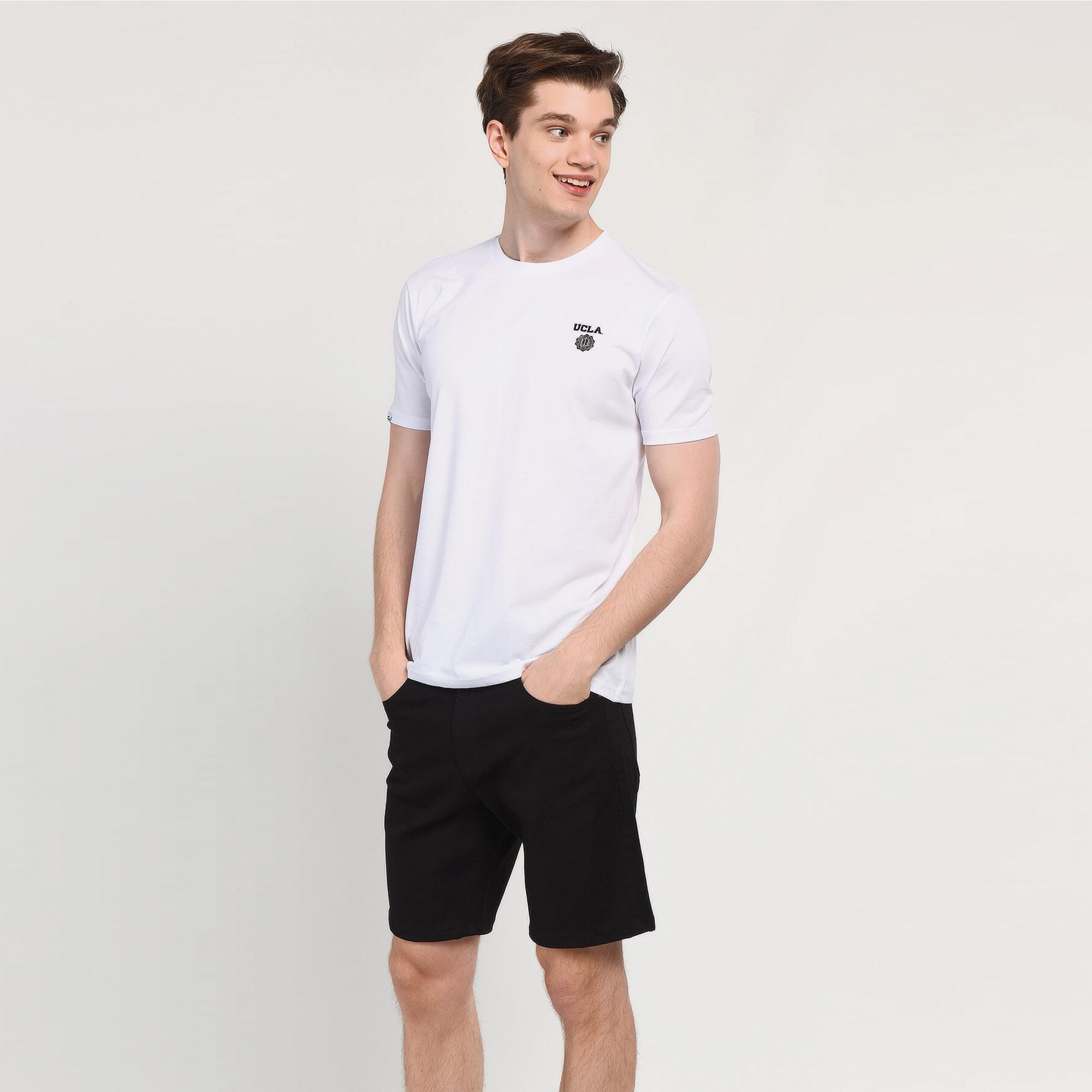 Ucla Bass Erkek Beyaz T-Shirt