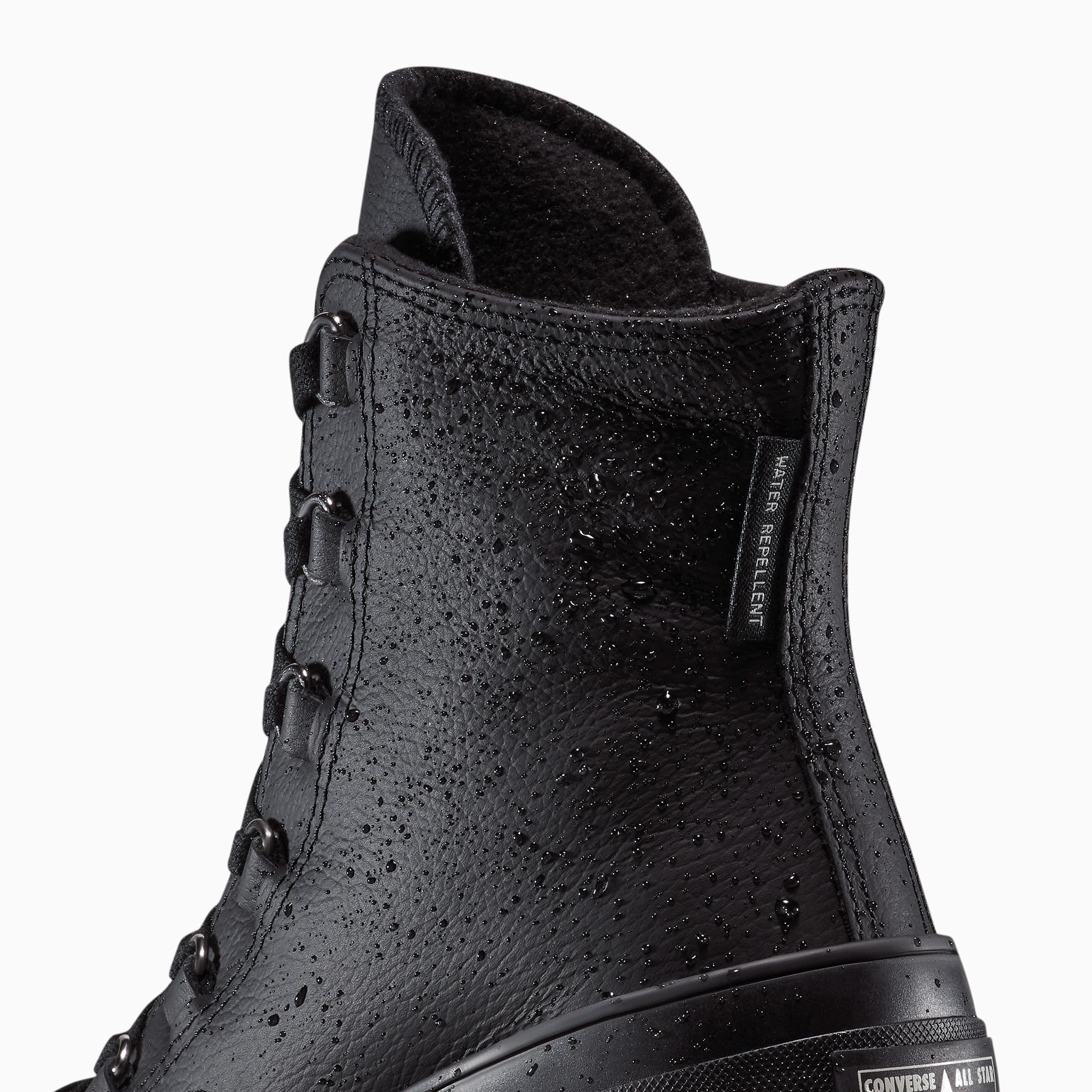 Converse Chuck 70 De Luxe Heel Leather High Top Kadın Siyah Sneaker