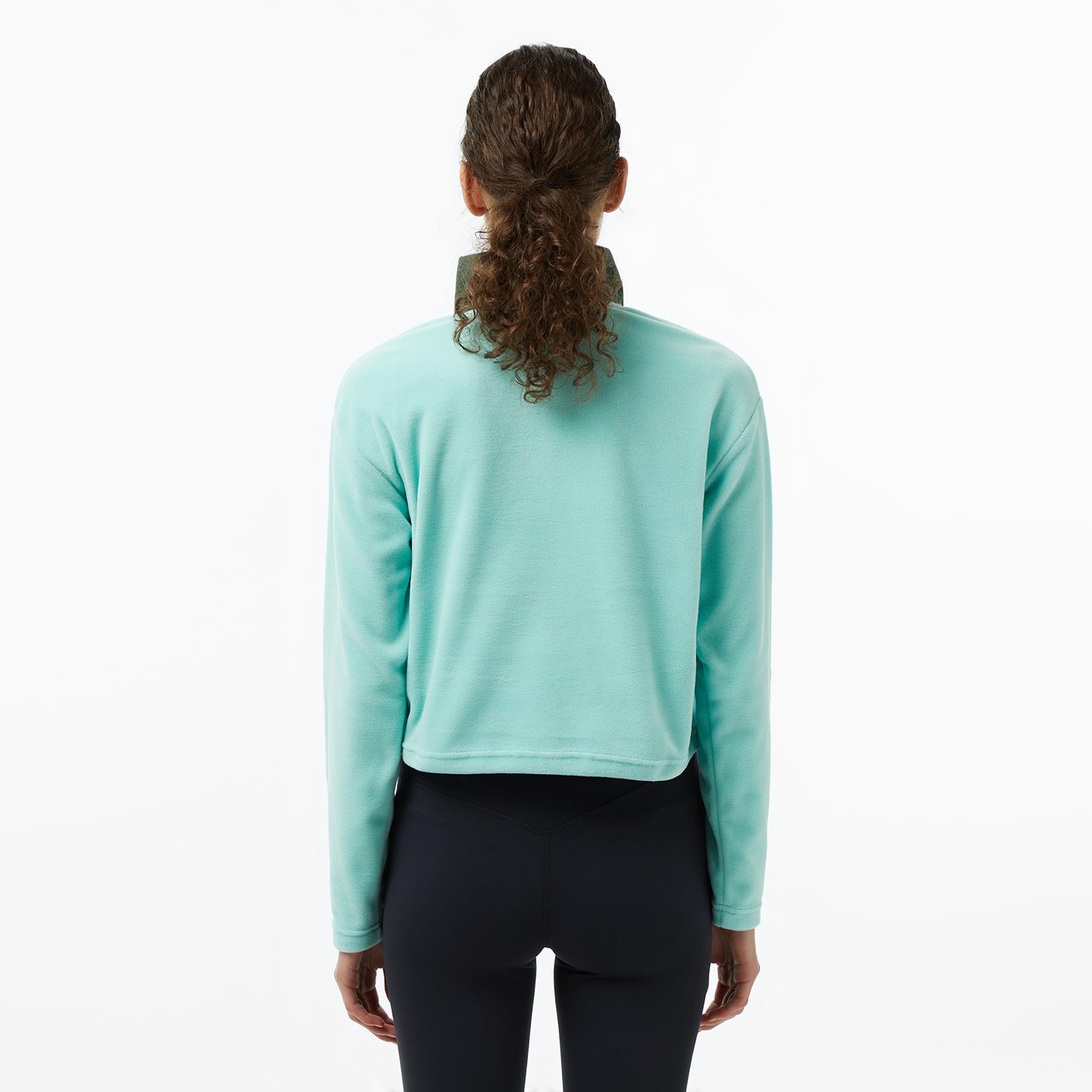 Helly Hansen W Daybreaker Cropped Polar Kadın Yeşil Sweatshirt