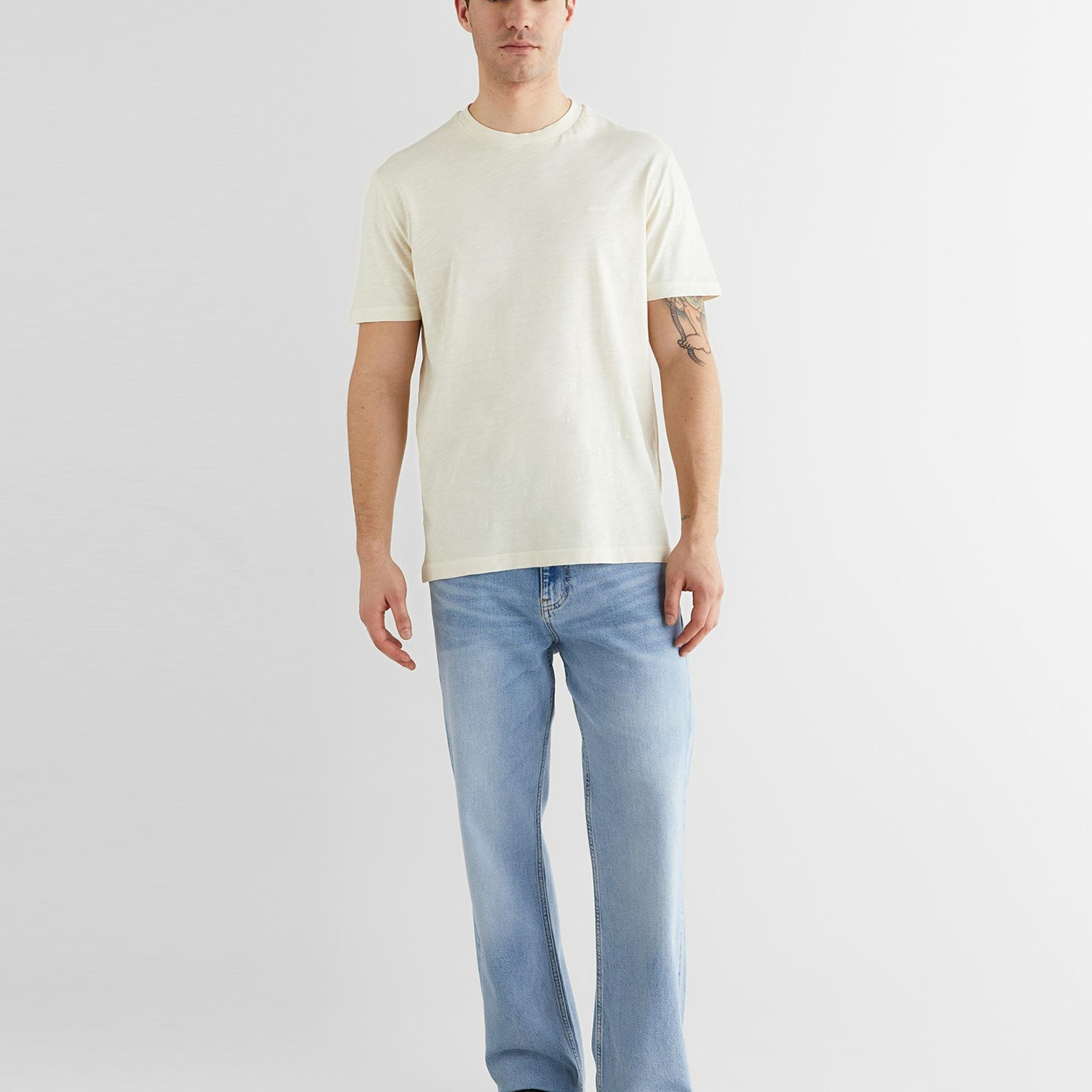GANT Erkek Bej Kısa Kollu T-Shirt