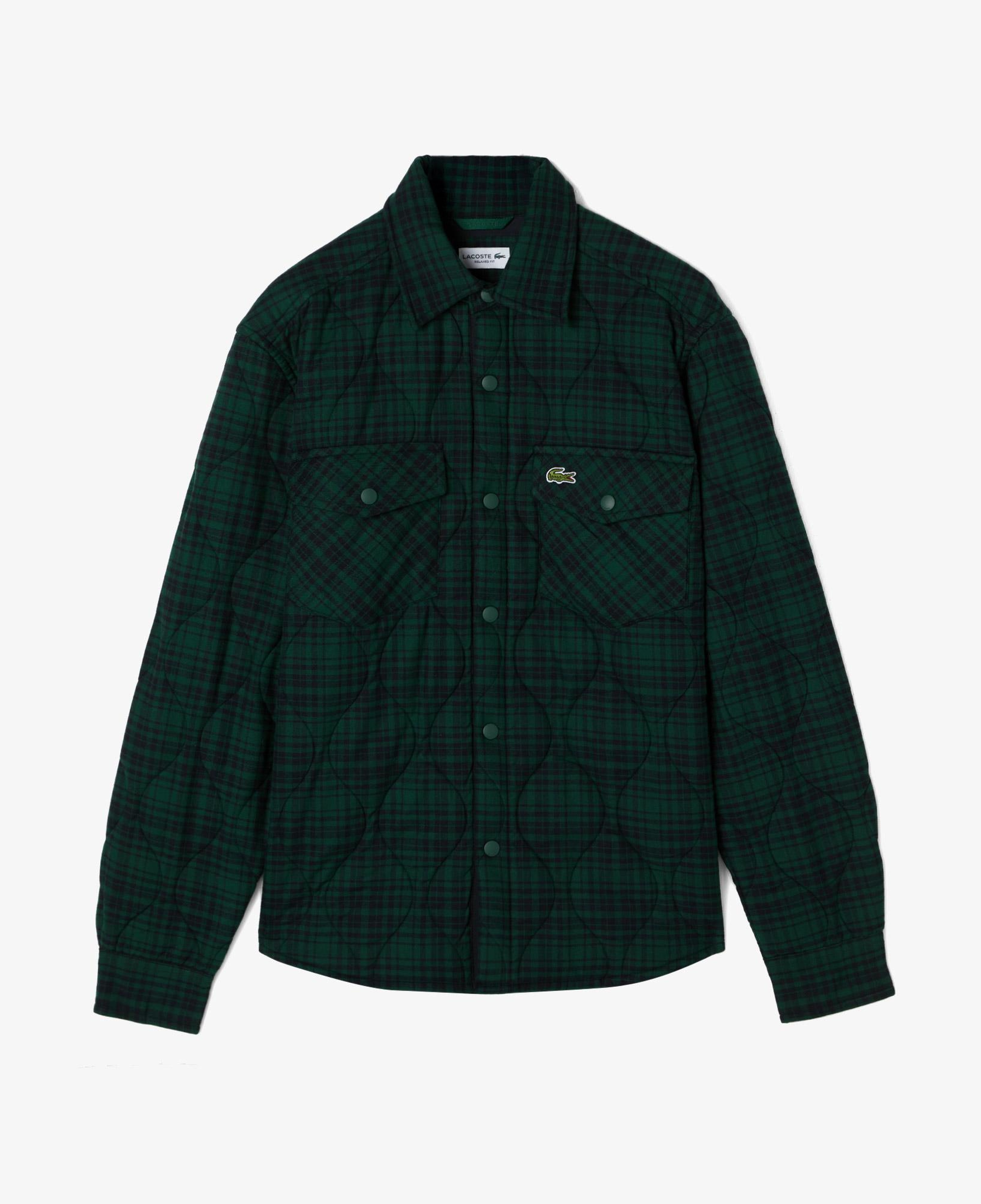 Erkek Relaxed Fit Kareli Yeşil Dış Gömlek