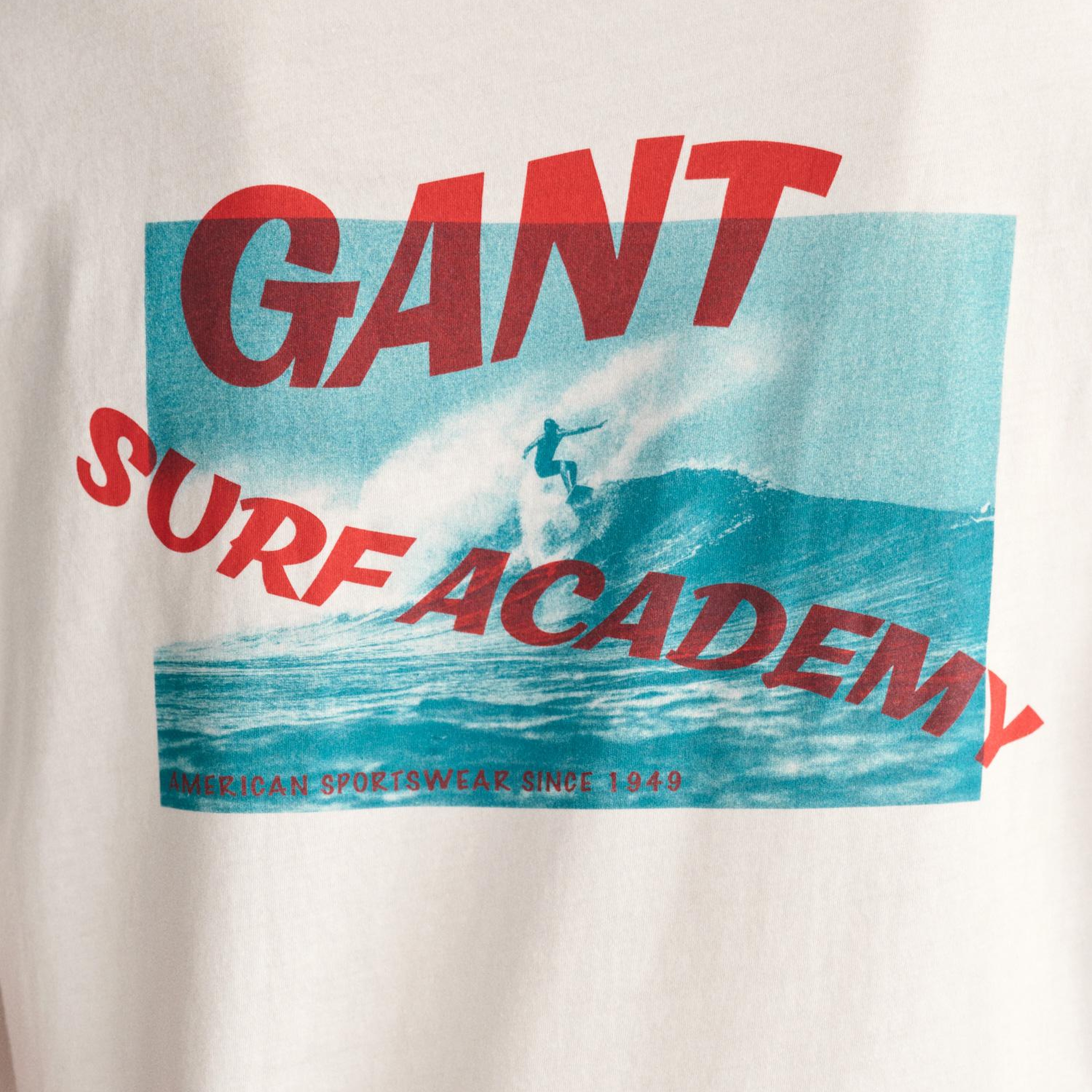 GANT Erkek Krem Regular Fit Bisiklet Yaka T-shirt