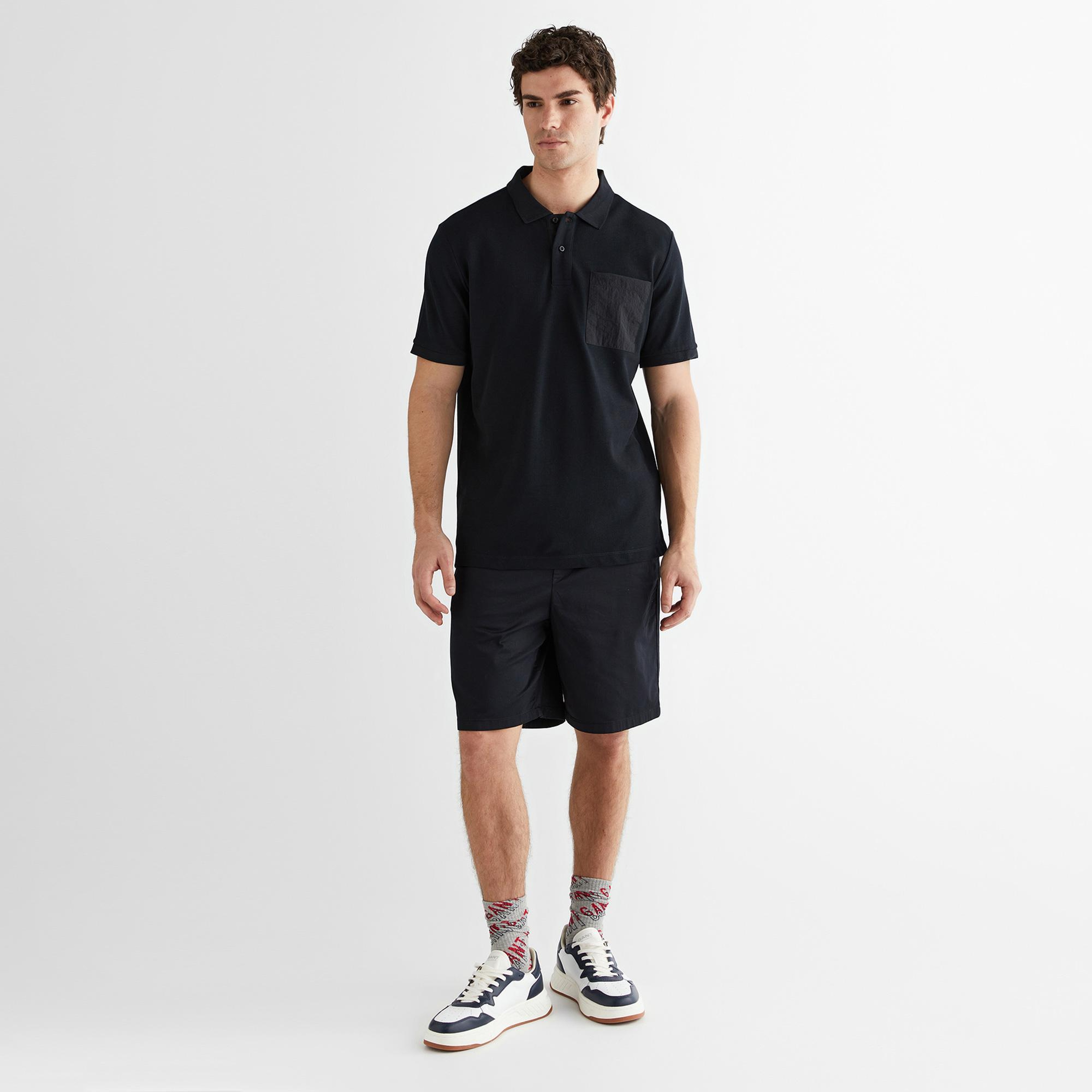 GANT Erkek Siyah Polo