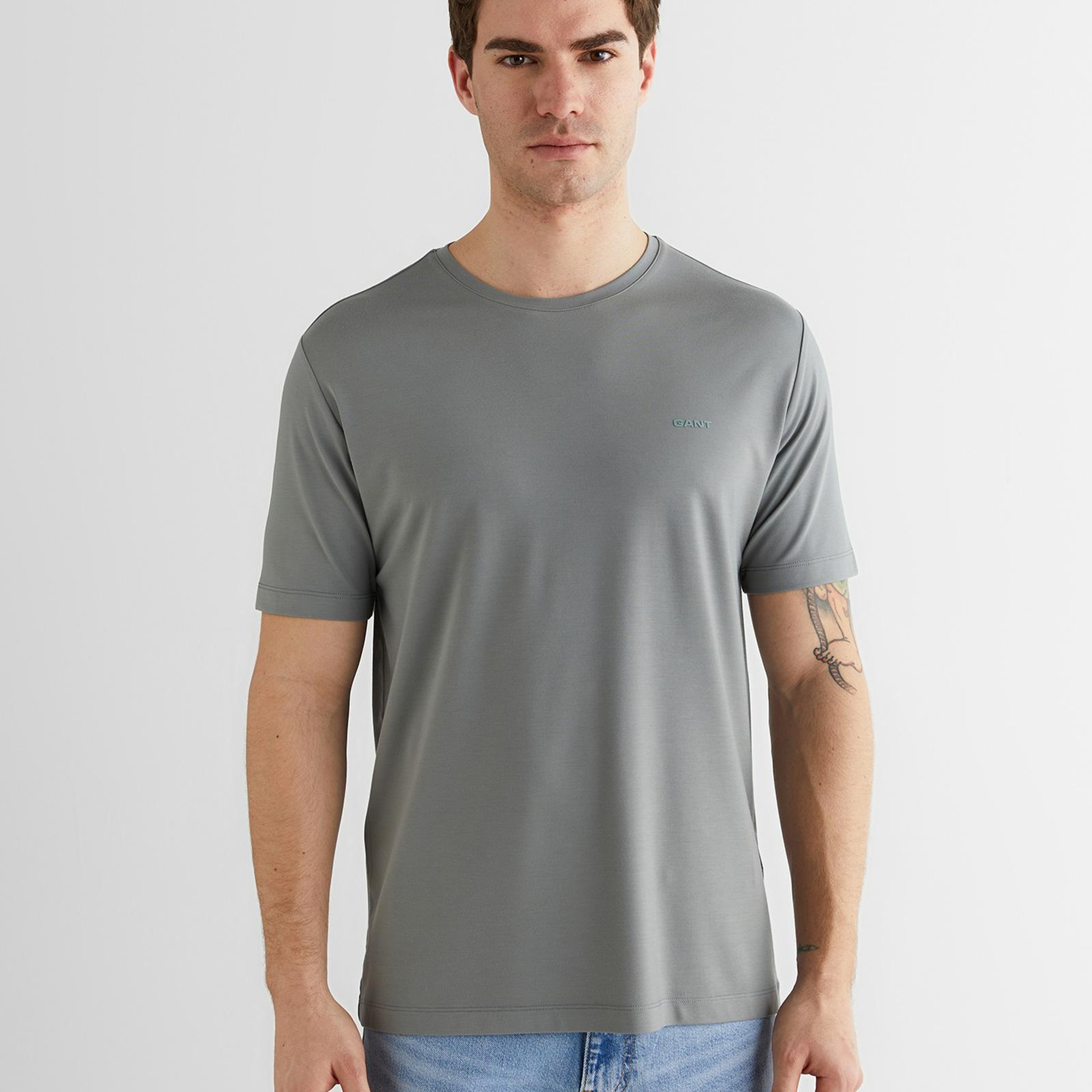 GANT Erkek Yeşil Kısa Kollu T-Shirt