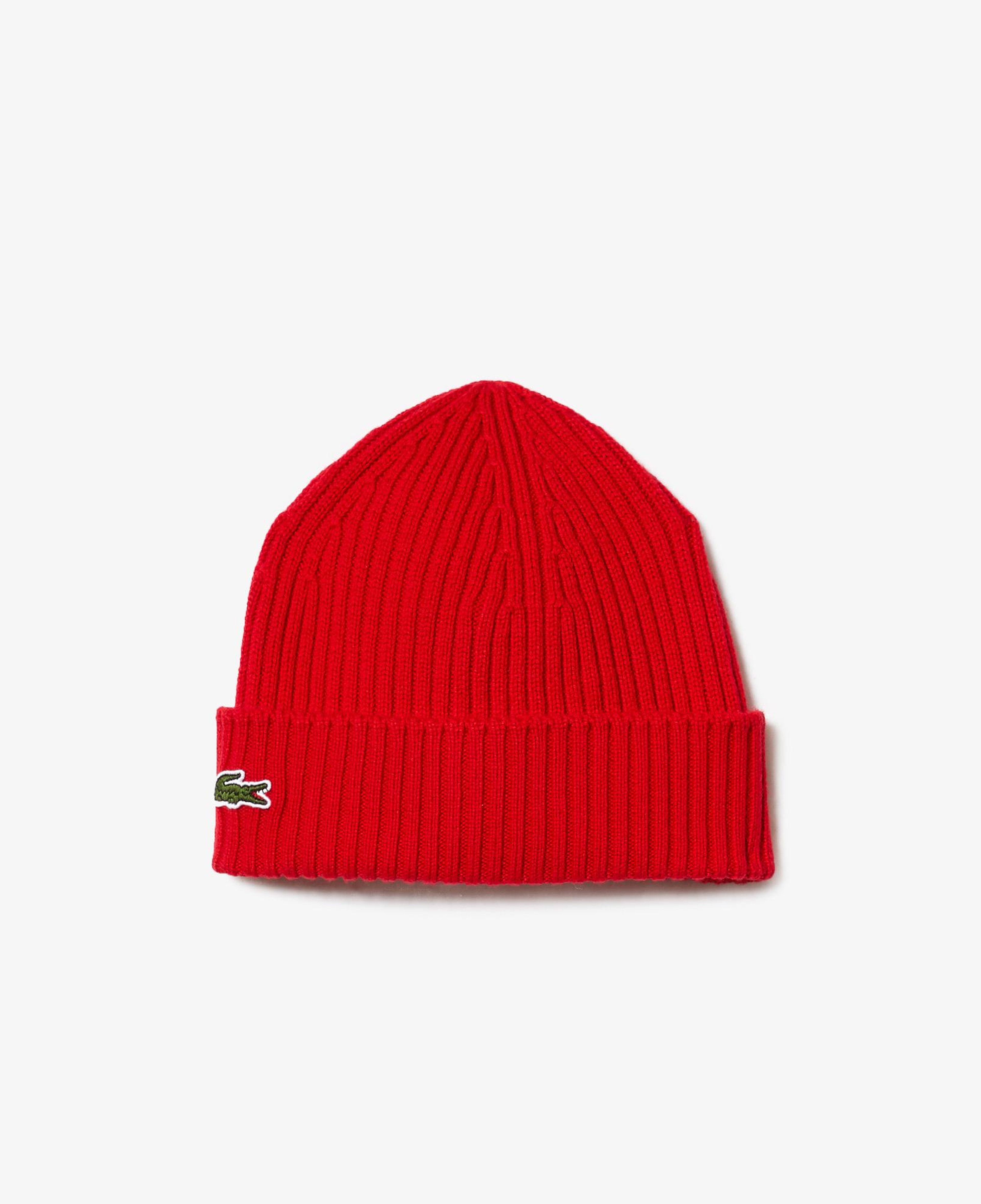 Lacoste Unisex Yün Kırmızı Bere