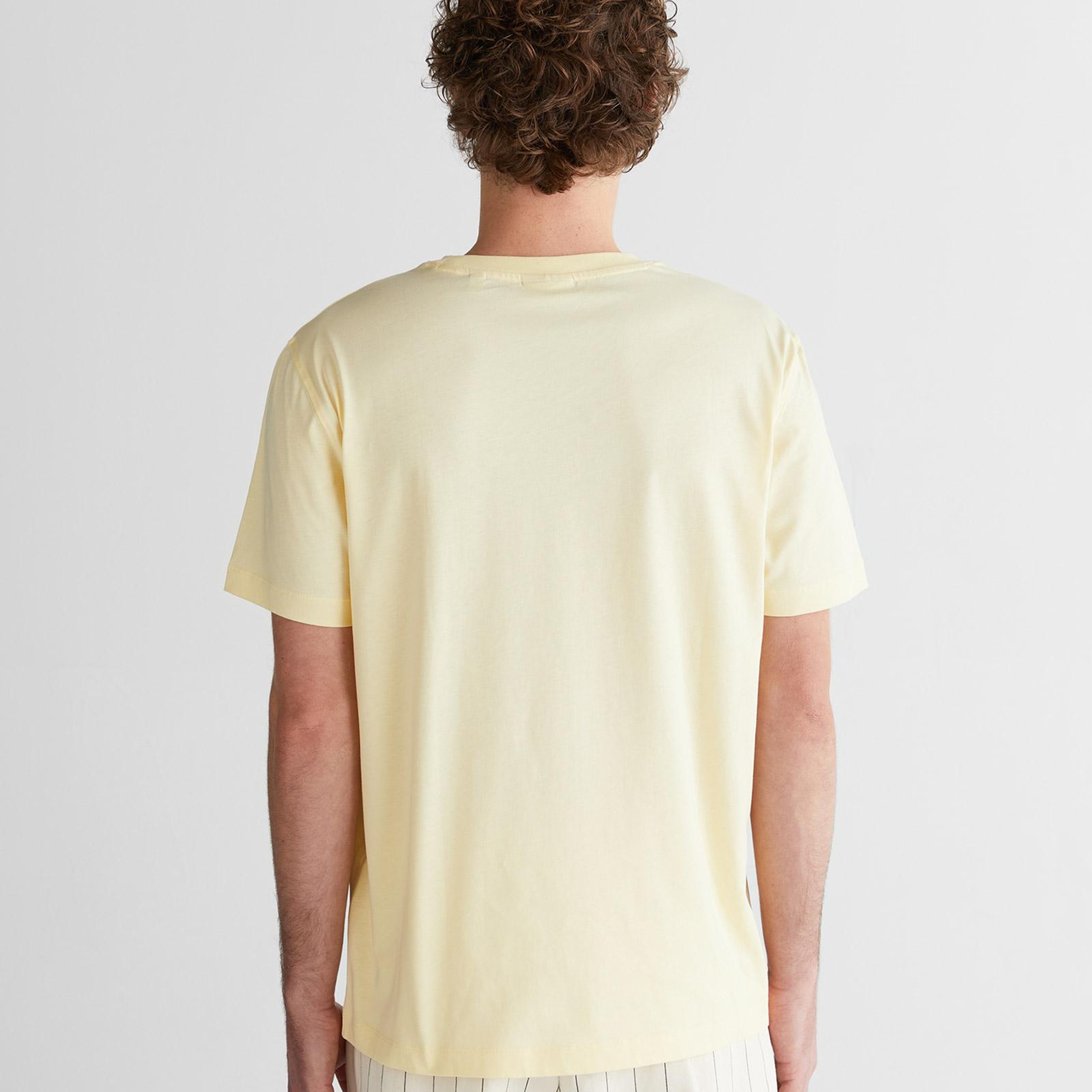 GANT Erkek Sarı Kısa Kollu T-Shirt