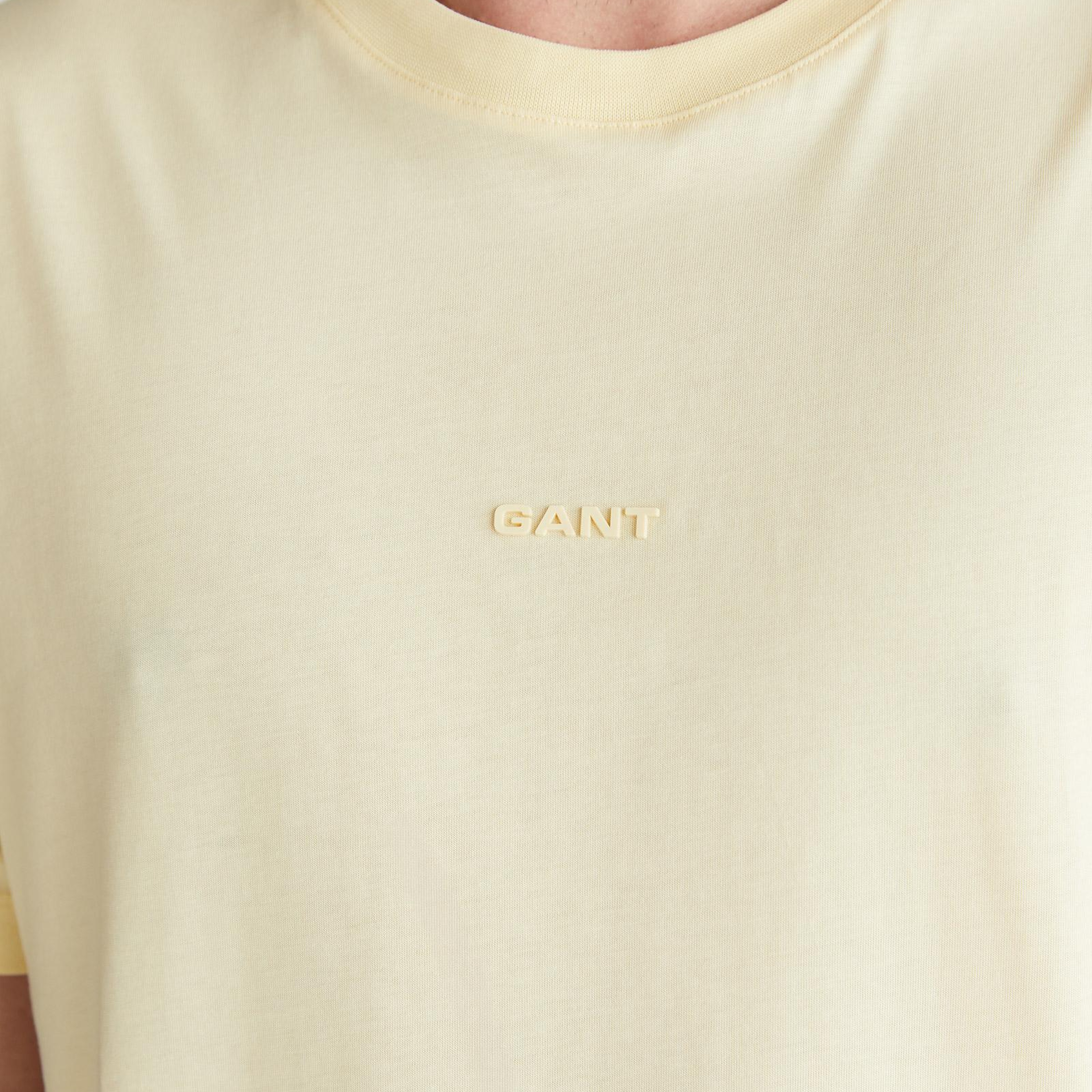 GANT Erkek Sarı Kısa Kollu T-Shirt