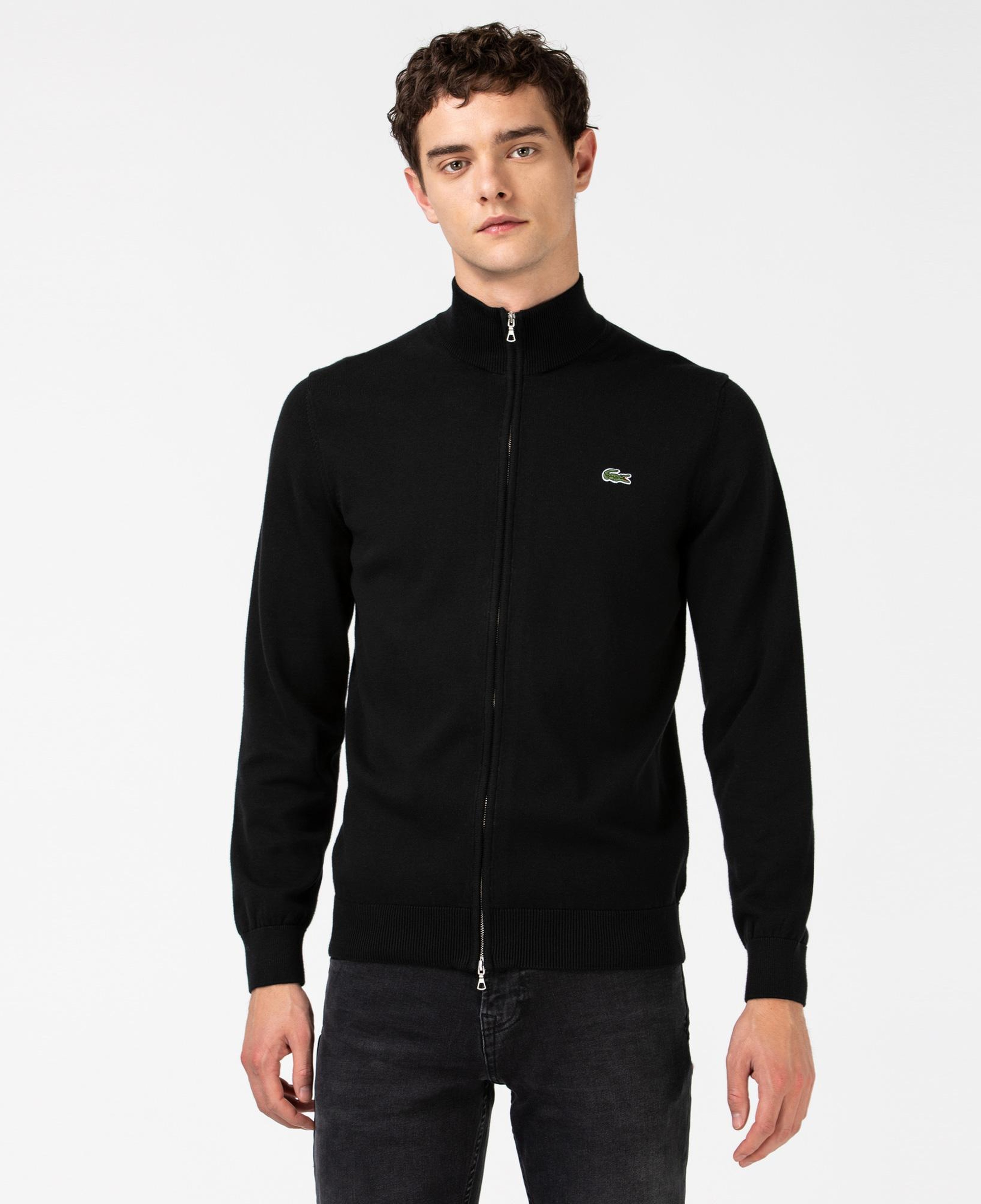Lacoste Erkek Regular Fit Fermuarlı Siyah Hırka