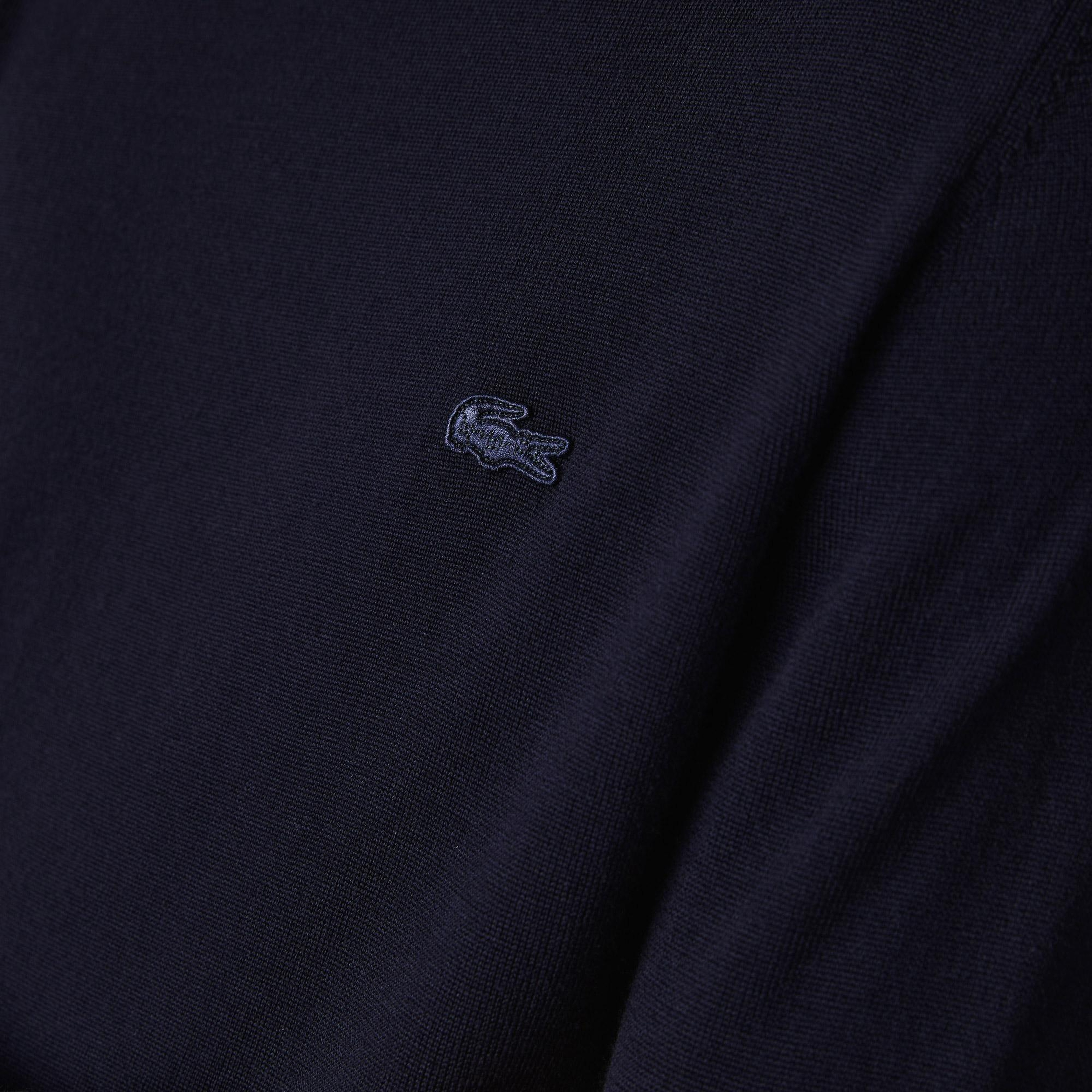 Lacoste Merino Wool Roll Neck Sweater