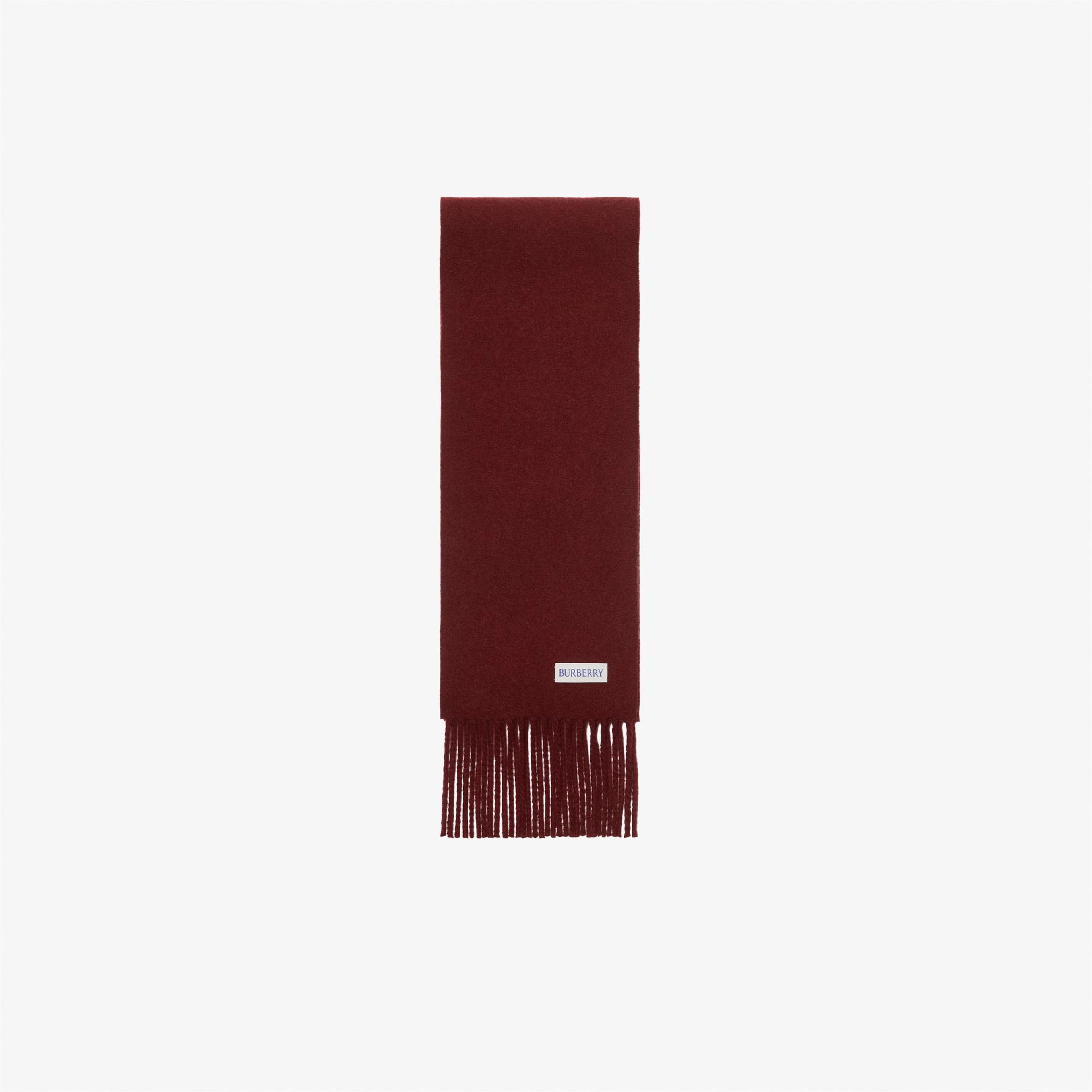 Burberry Solid Label Kadın Bordo Atkı