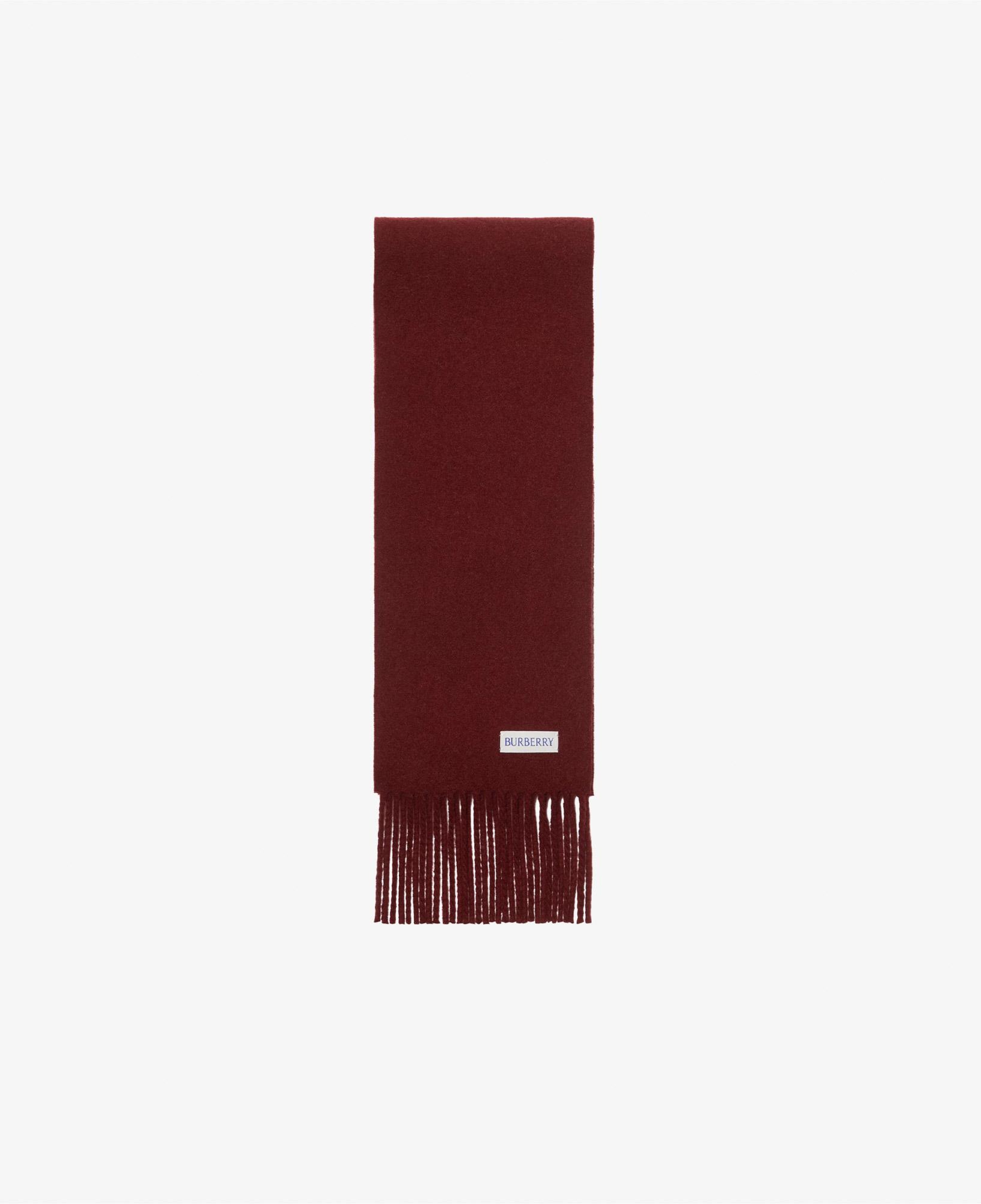 Burberry Solid Label Kadın Bordo Atkı