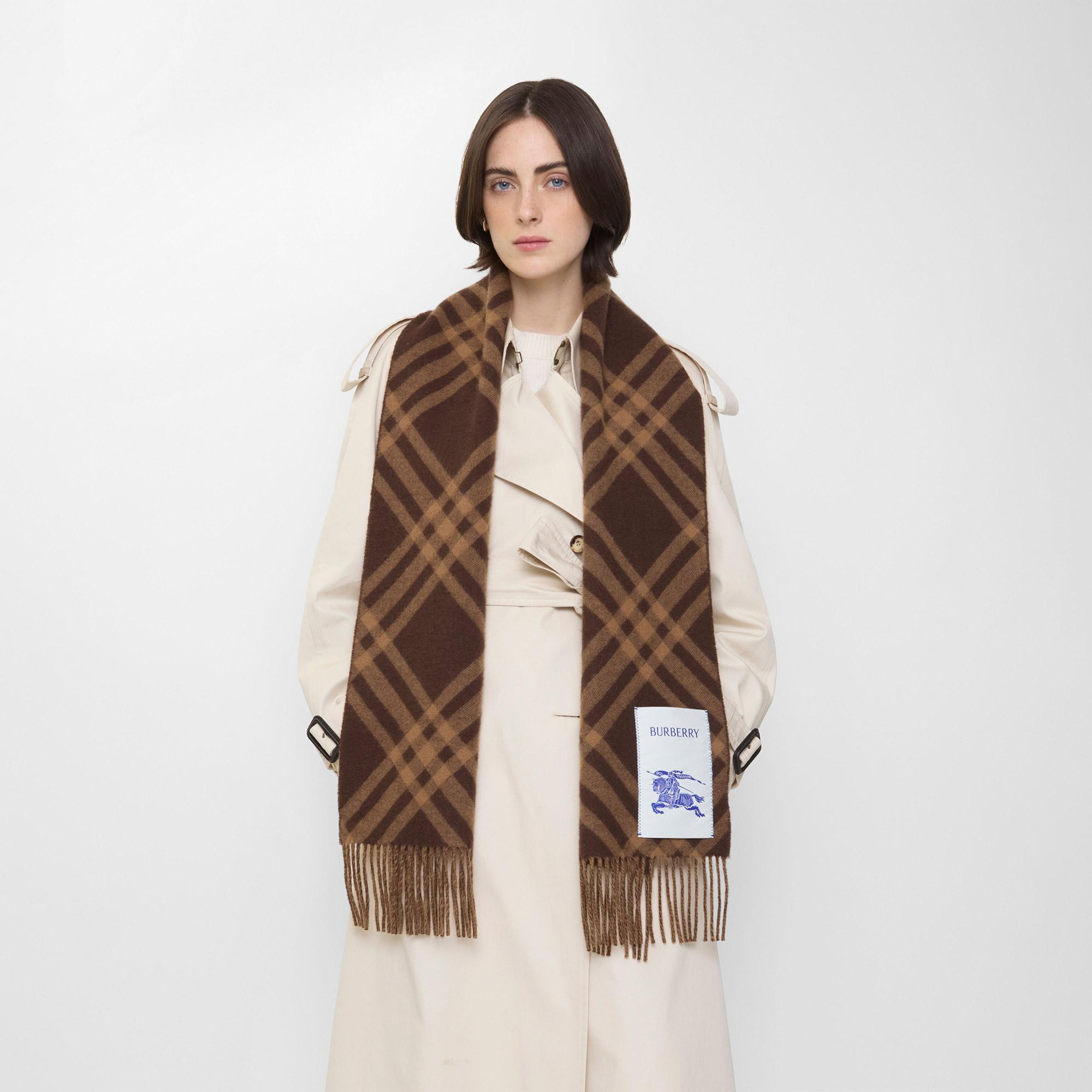 Burberry Tbar Bias Kadın Kahverengi Atkı