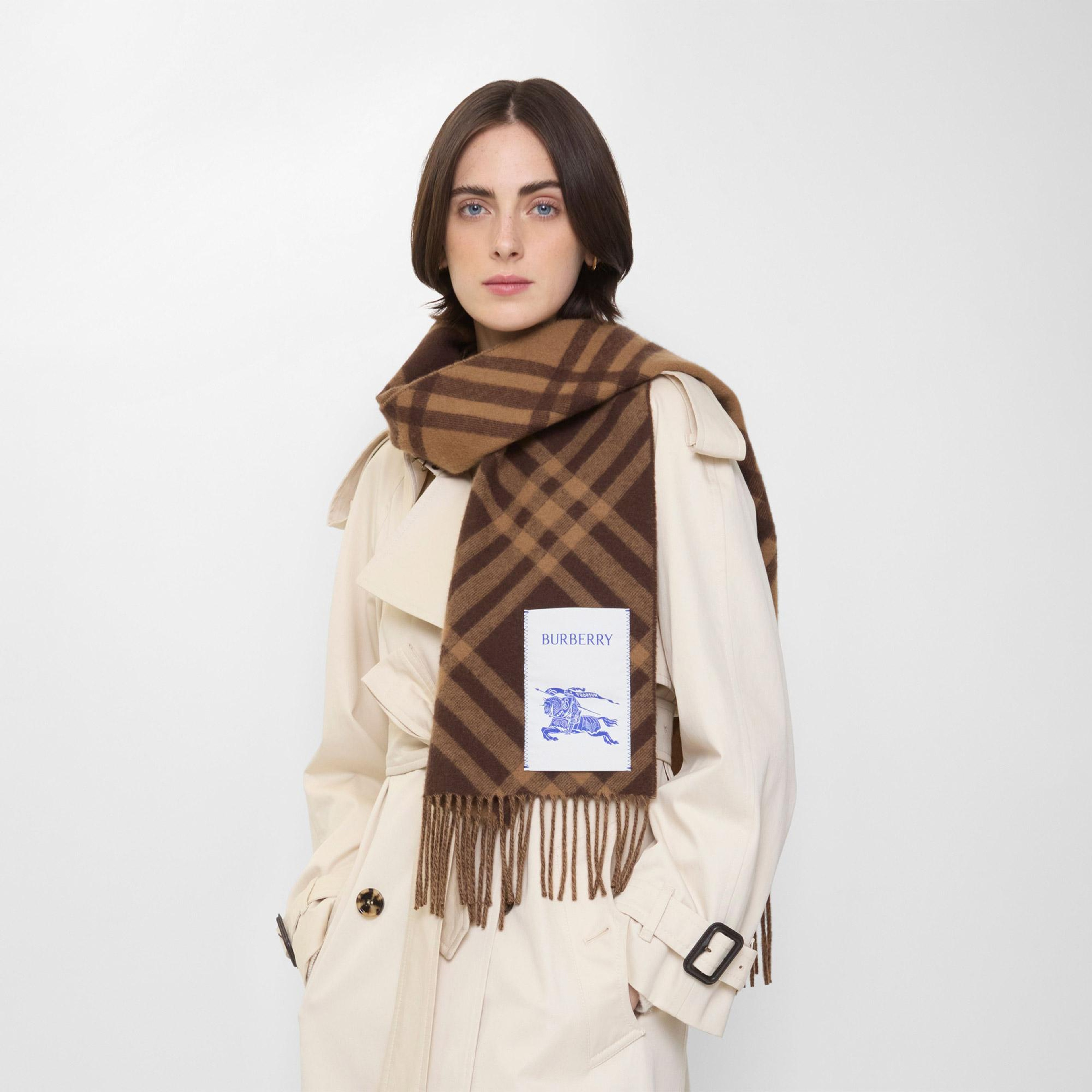 Burberry Tbar Bias Kadın Kahverengi Atkı