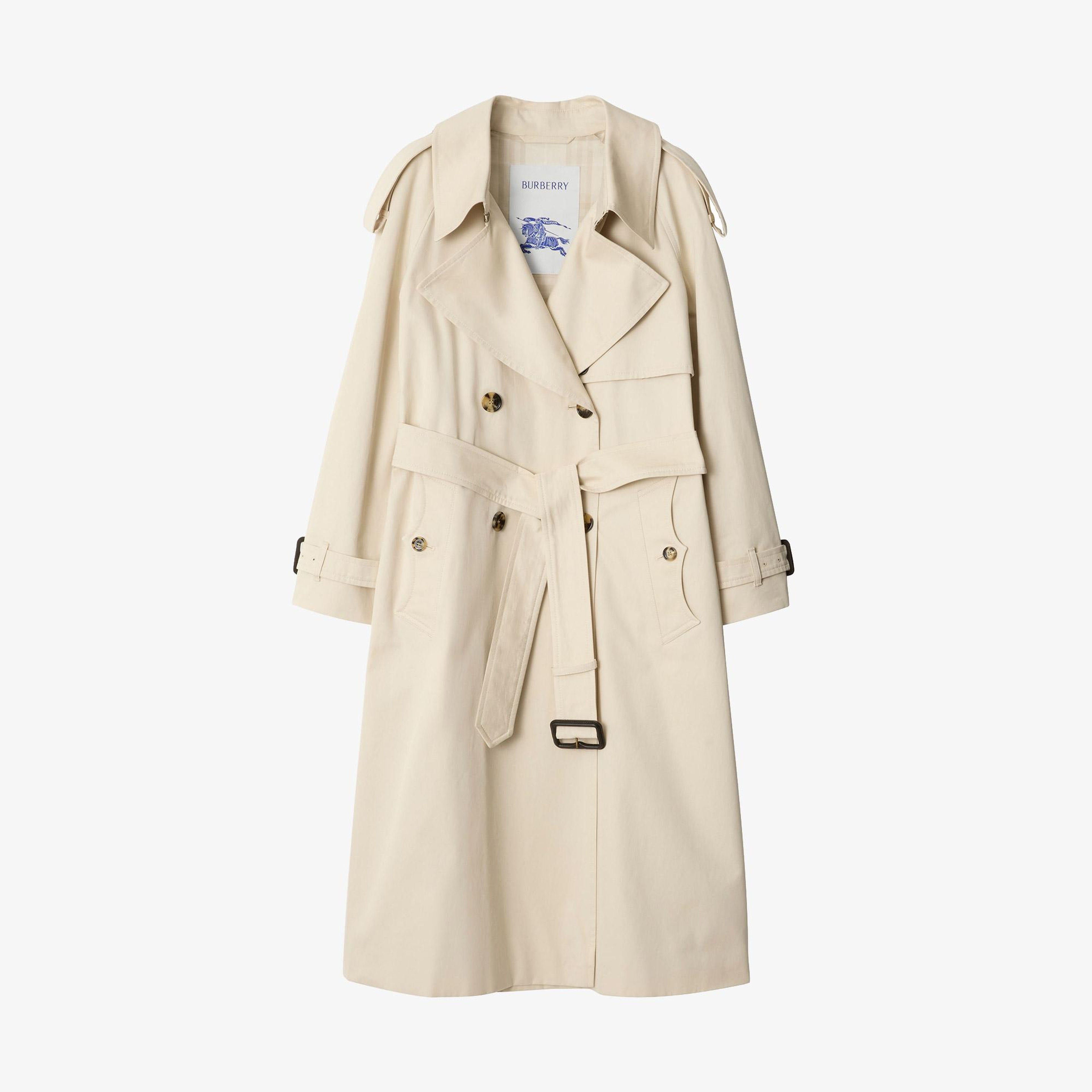 Burberry Fitzrovia Kadın Krem Pardesü