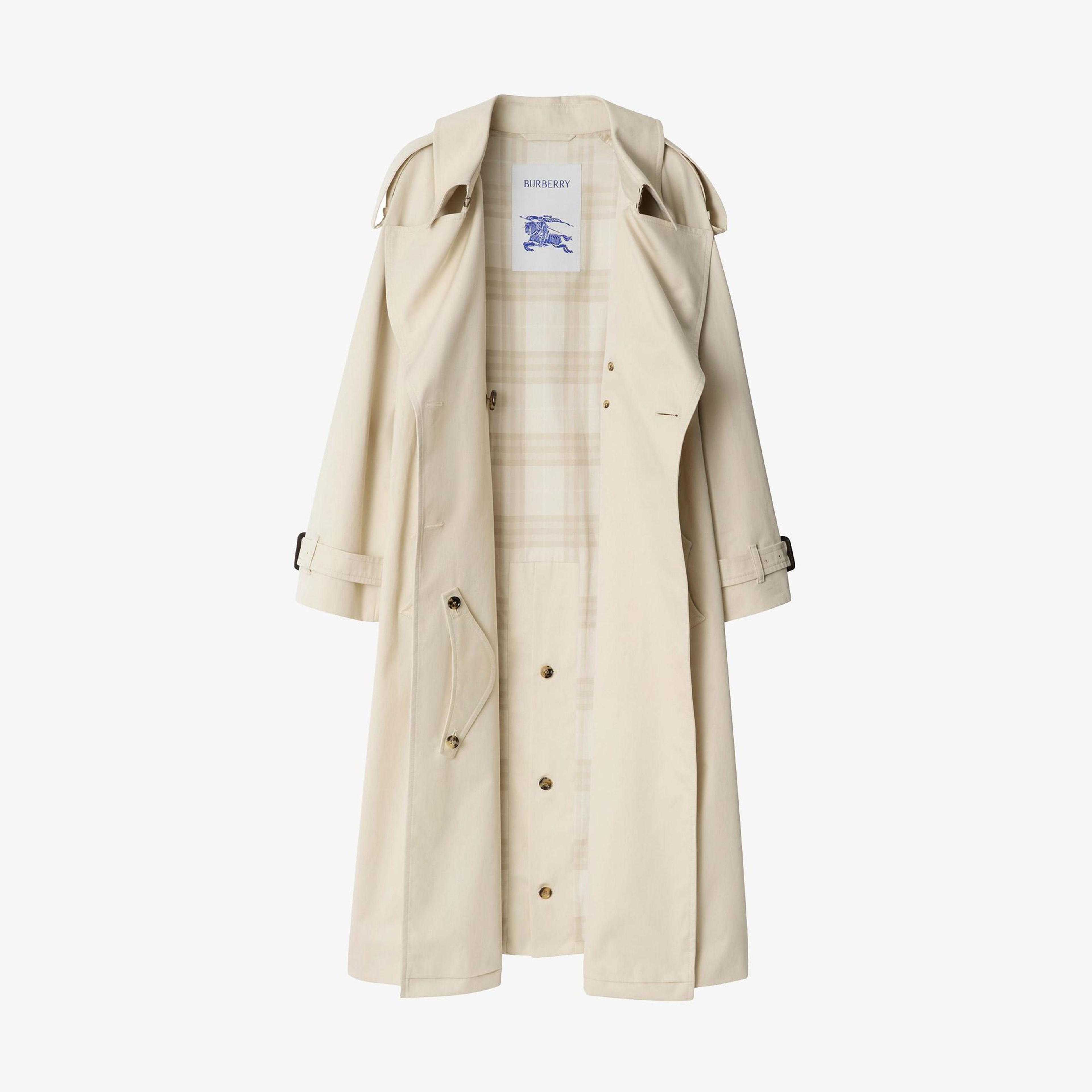 Burberry Fitzrovia Kadın Krem Pardesü