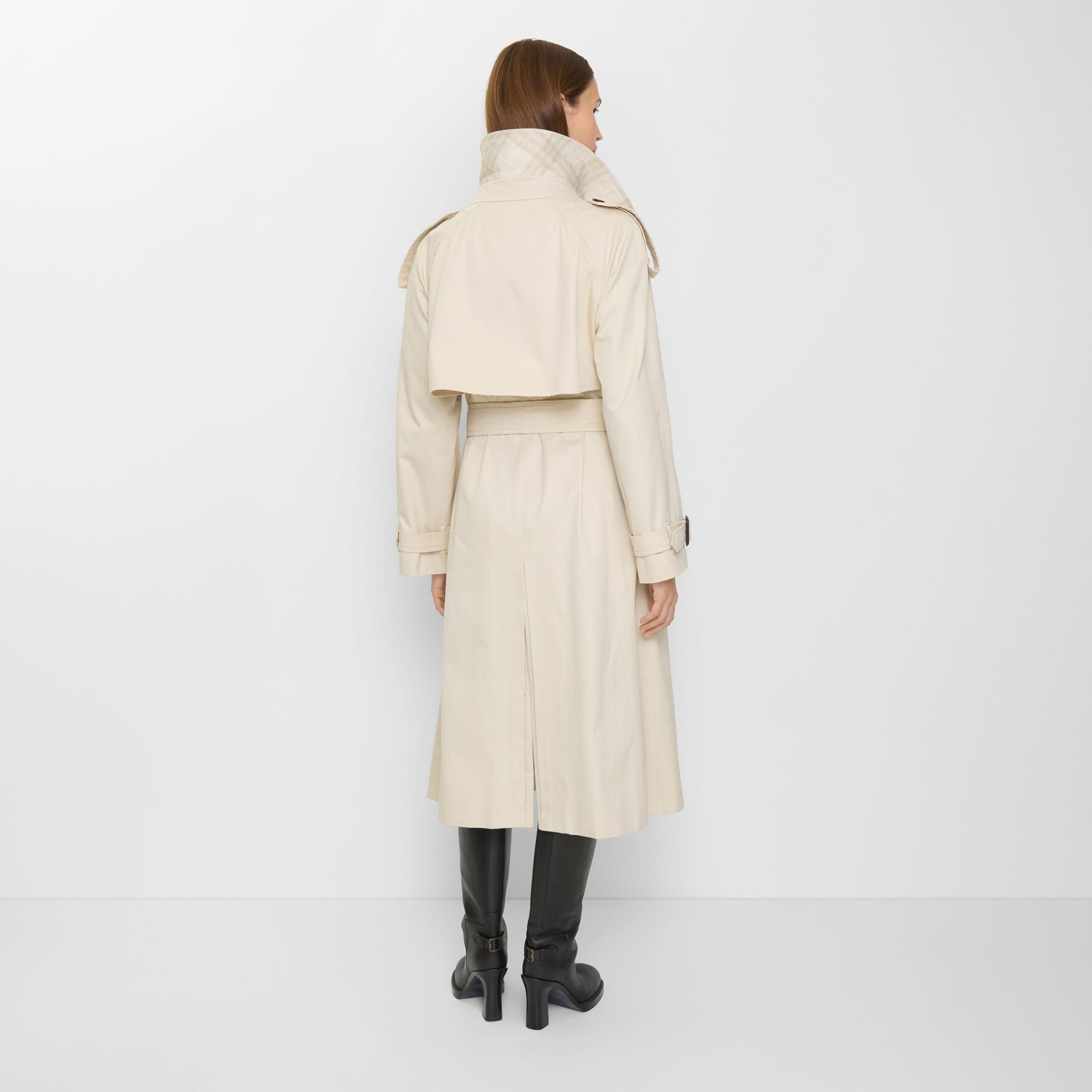 Burberry Fitzrovia Kadın Krem Pardesü