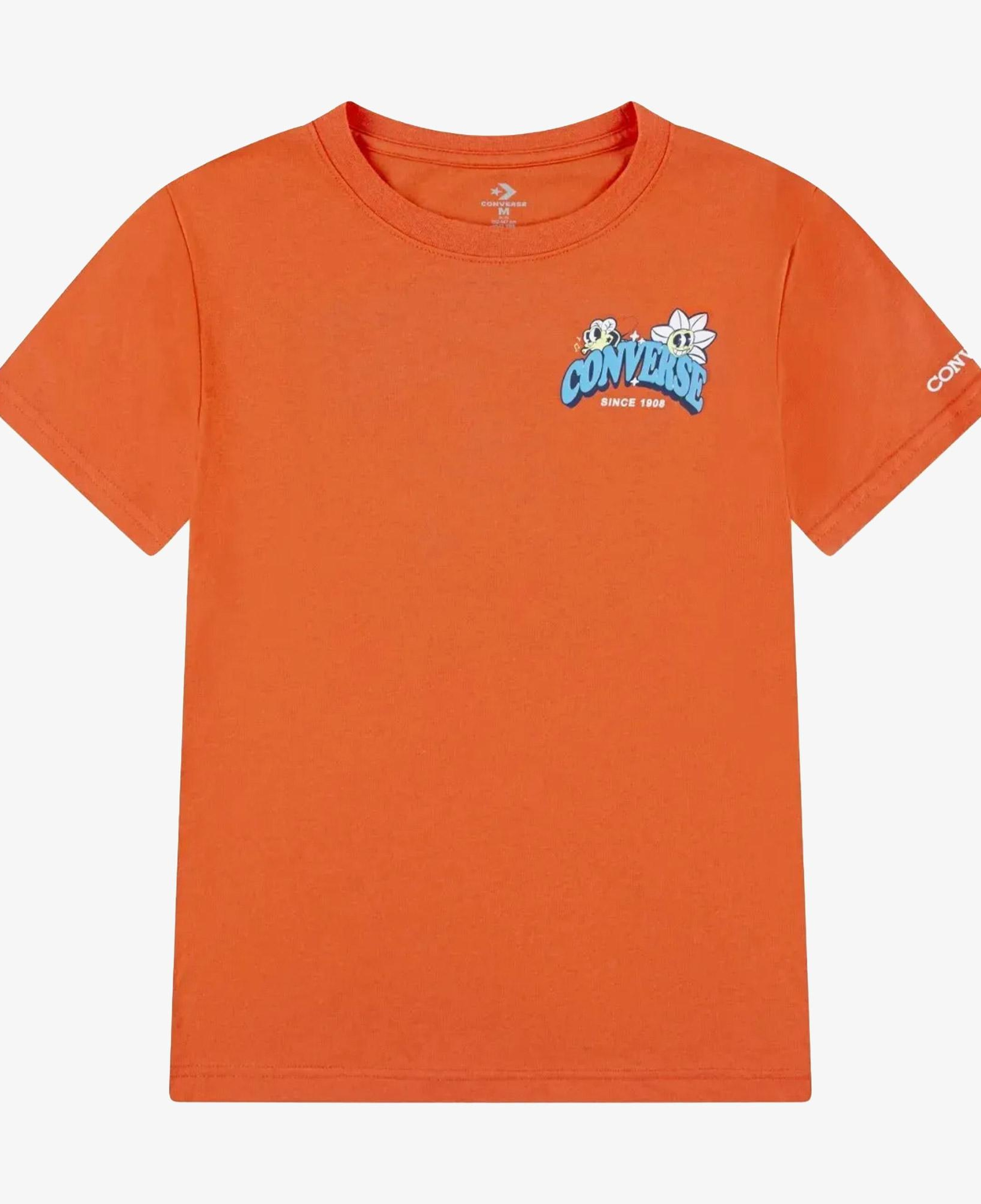 Converse Trail Mix Flower Çocuk Turuncu T-Shirt