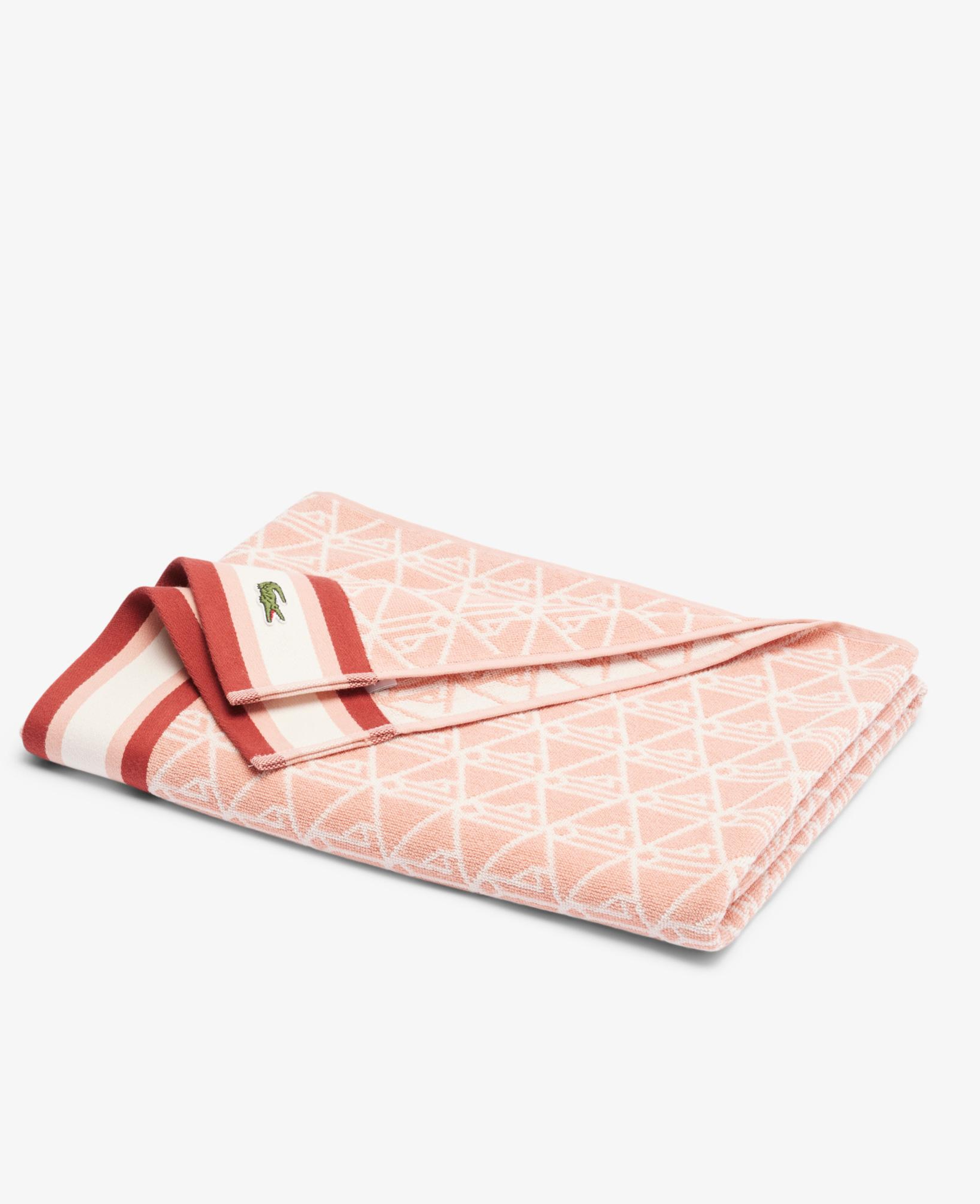Unisex Monogram Pembe Plaj Havlusu