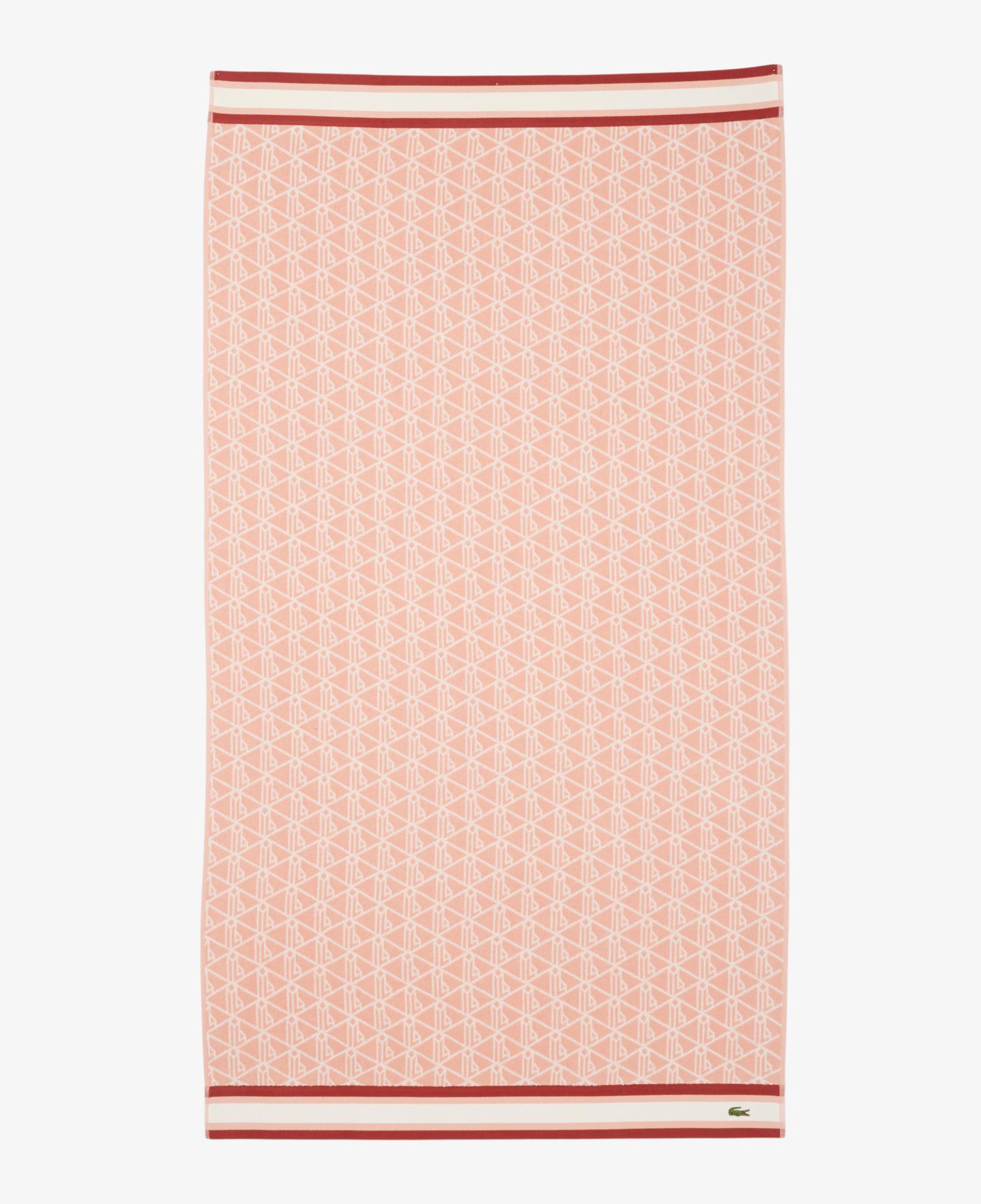 Unisex Monogram Pembe Plaj Havlusu