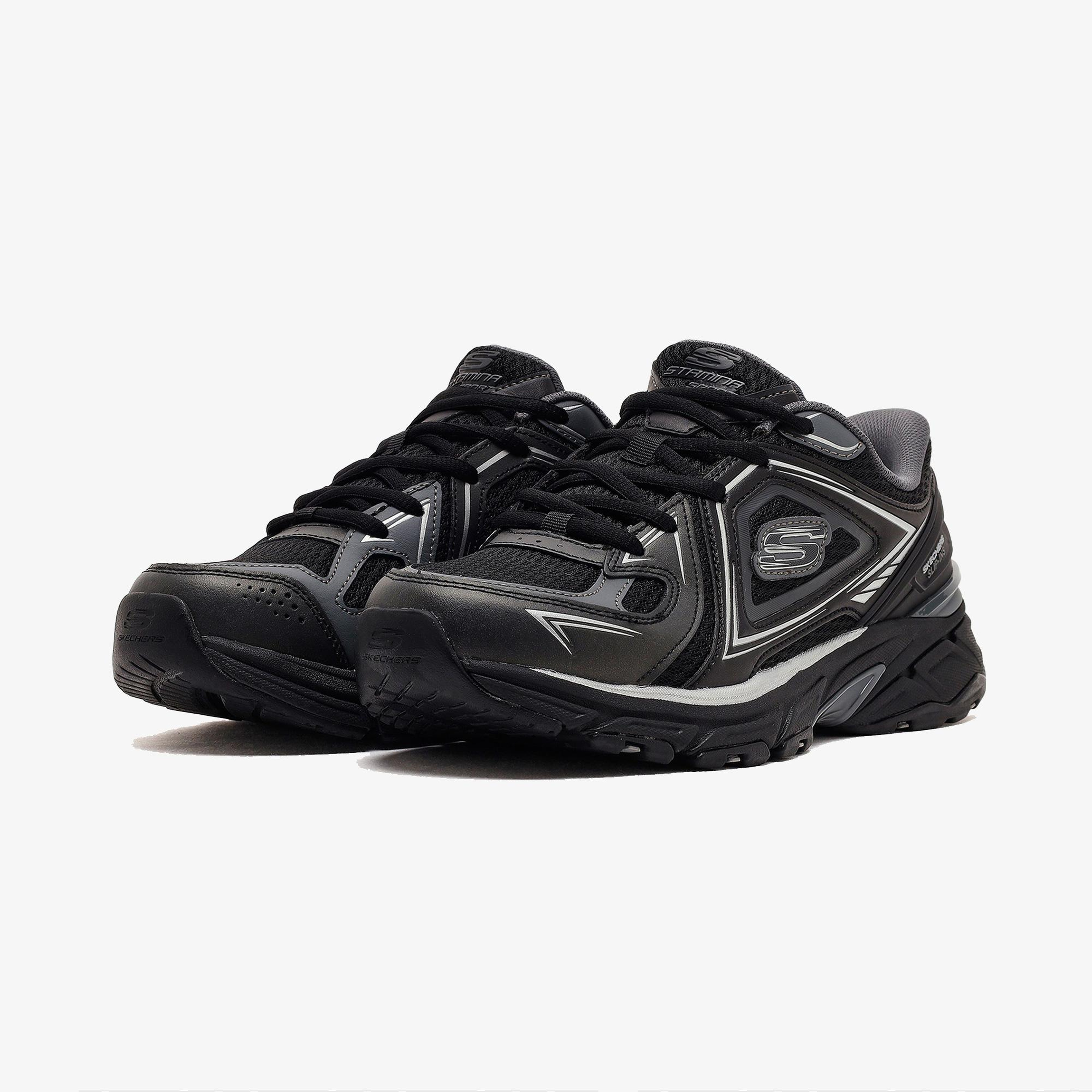 Skechers Stamina Sport Erkek Siyah Sneaker